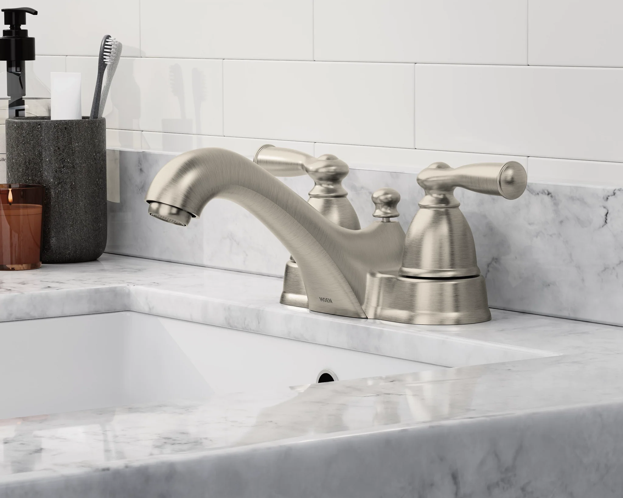 Banbury Two-handle Centerset Bathroom Sink Faucet