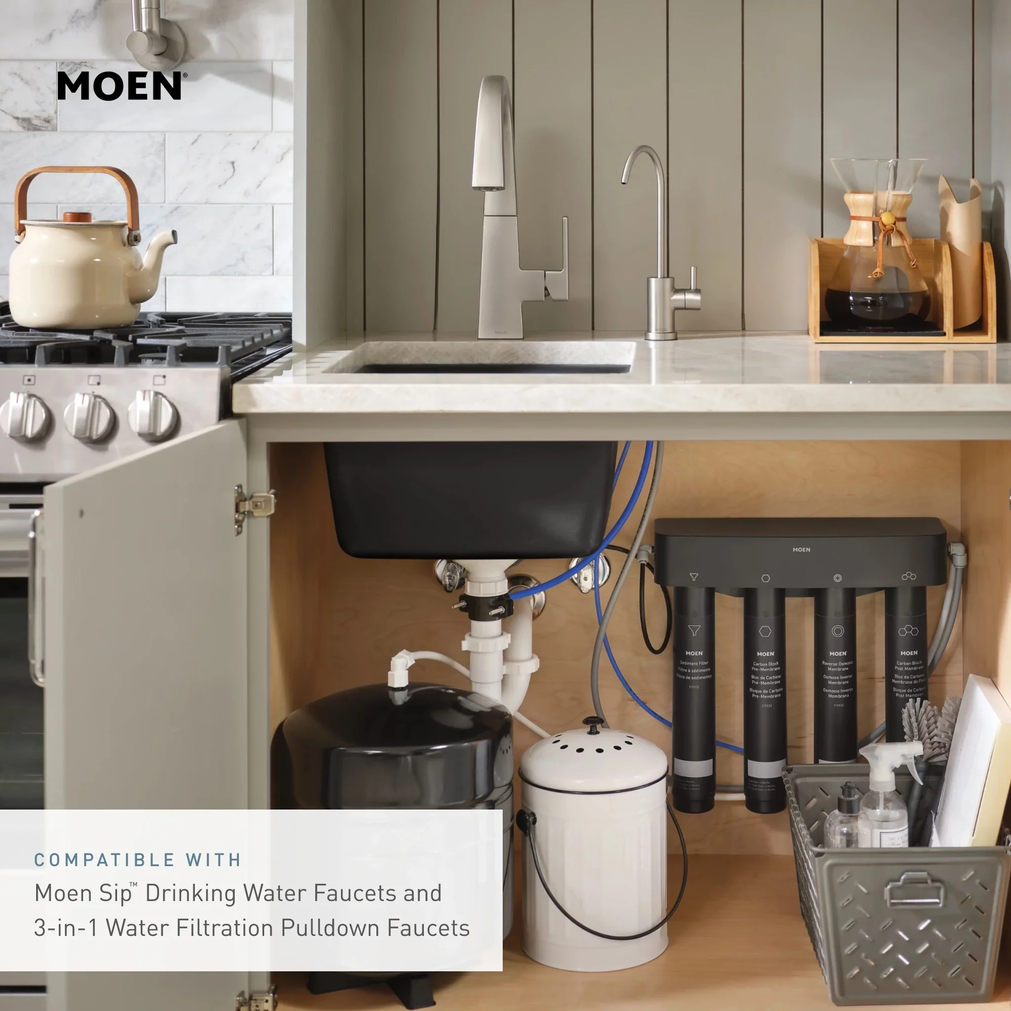 Moen Reverse Osmosis Membrane Stage 3 Water Filter Replacement
