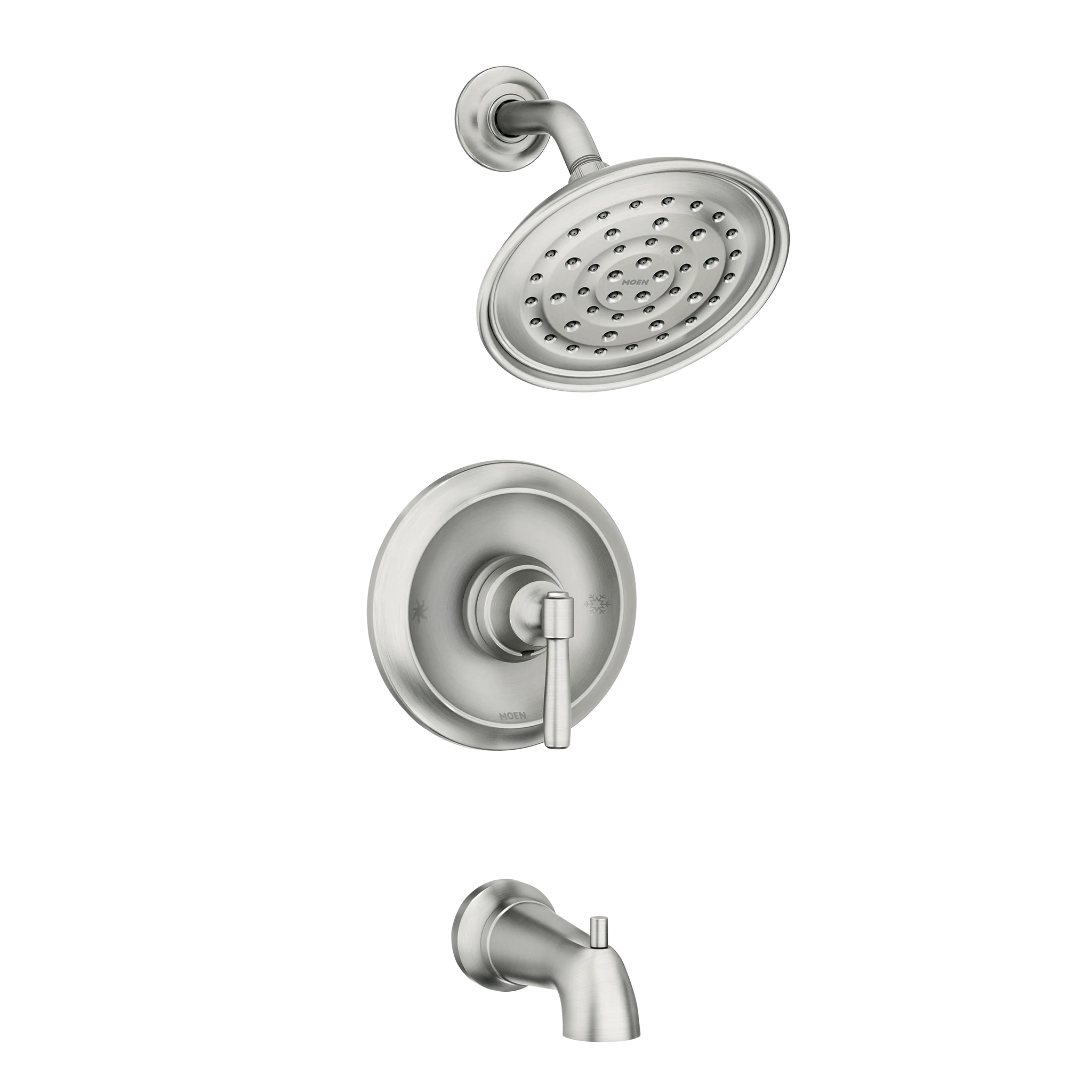 Halle Spot Resist Brushed Nickel Tub/Shower