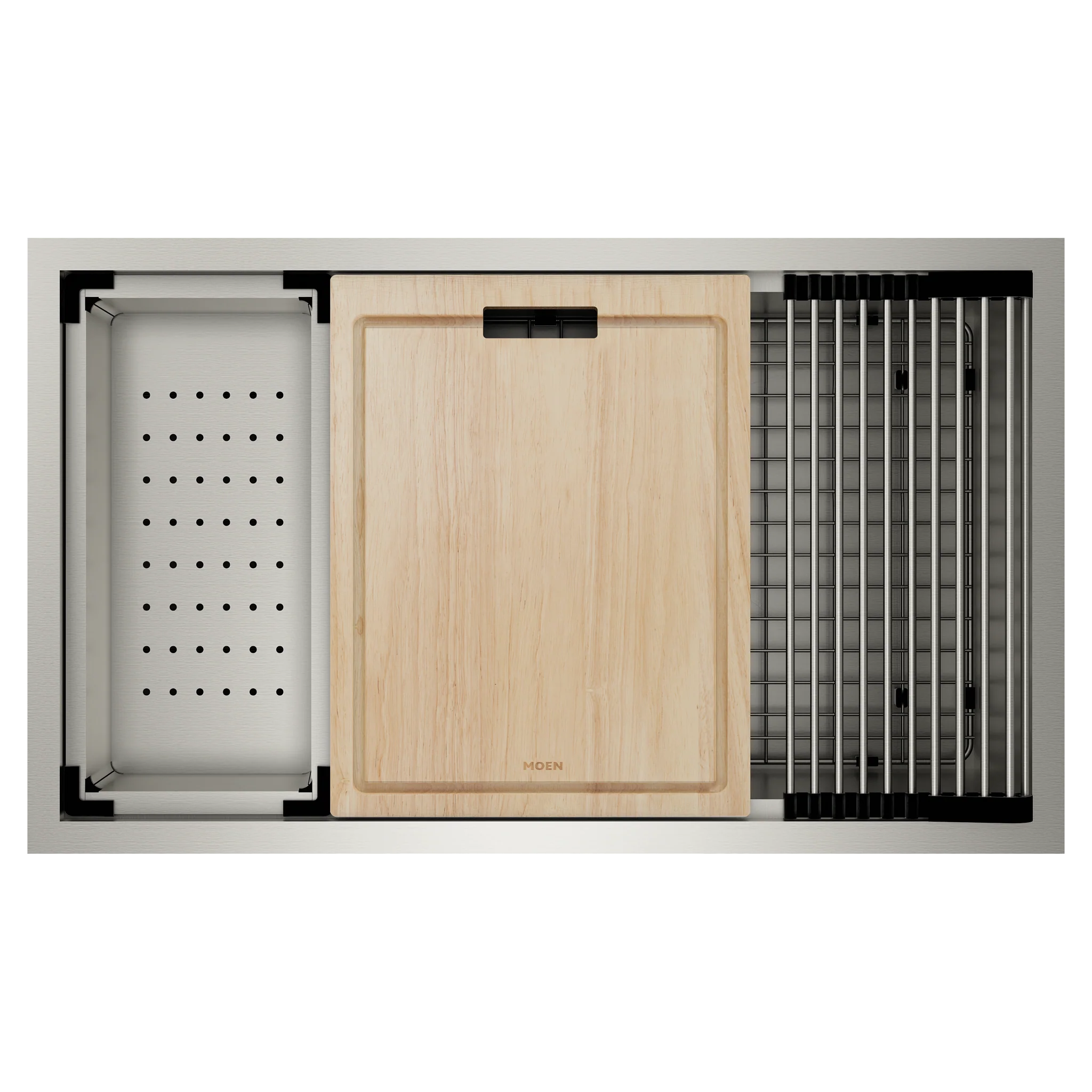 2156-Luxe-Chef-32-Workstation-Undermount-Single-Bowl-Sink-With-Accessories-8.webp Luxe Chef 32" Workstation Undermount Single Bowl Sink With Accessories