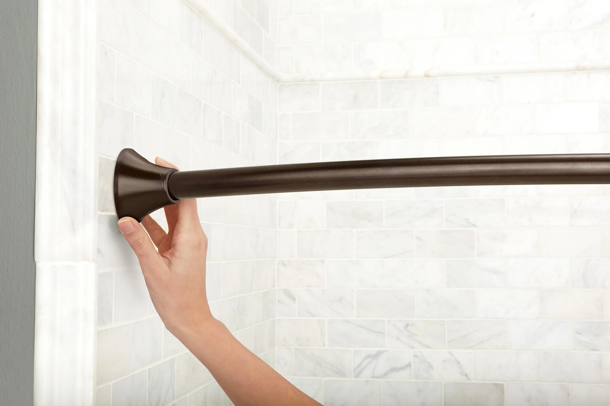 Curved Shower Rods Chrome Tension Curved Shower Rod