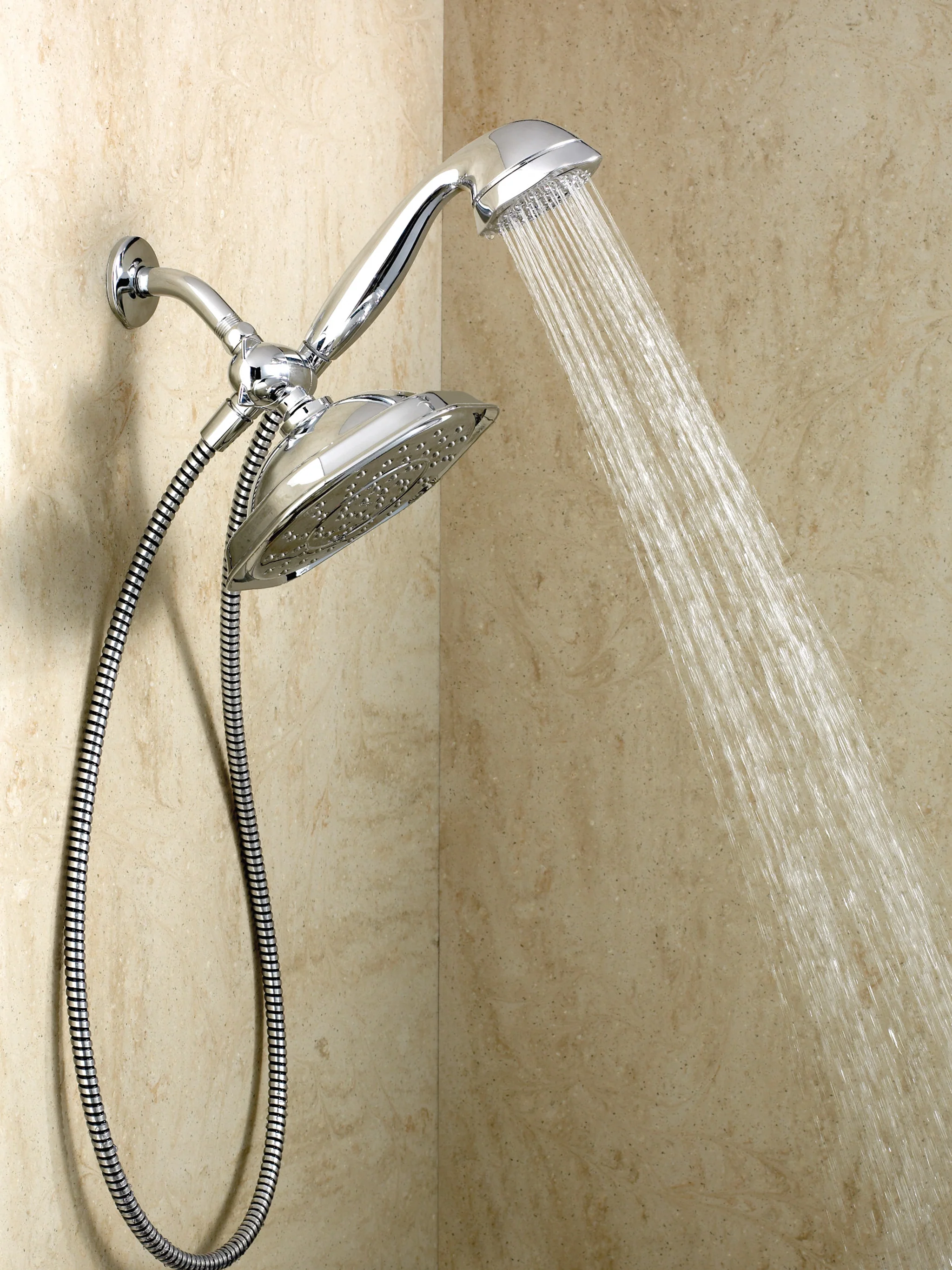 Refresh Seven-function 9" Diameter Standard Spray Head With Handheld Shower