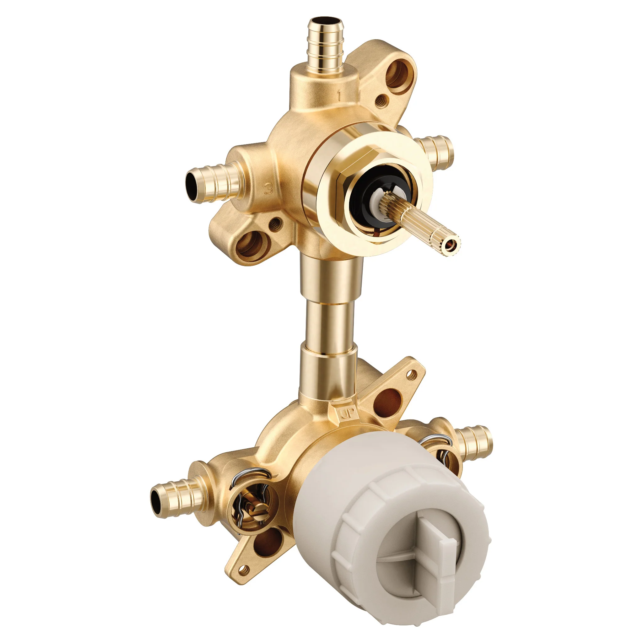 M-CORE Transfer 1/2" Crimp Ring Pex Connection Includes Pressure Balancing Stops Volume Control