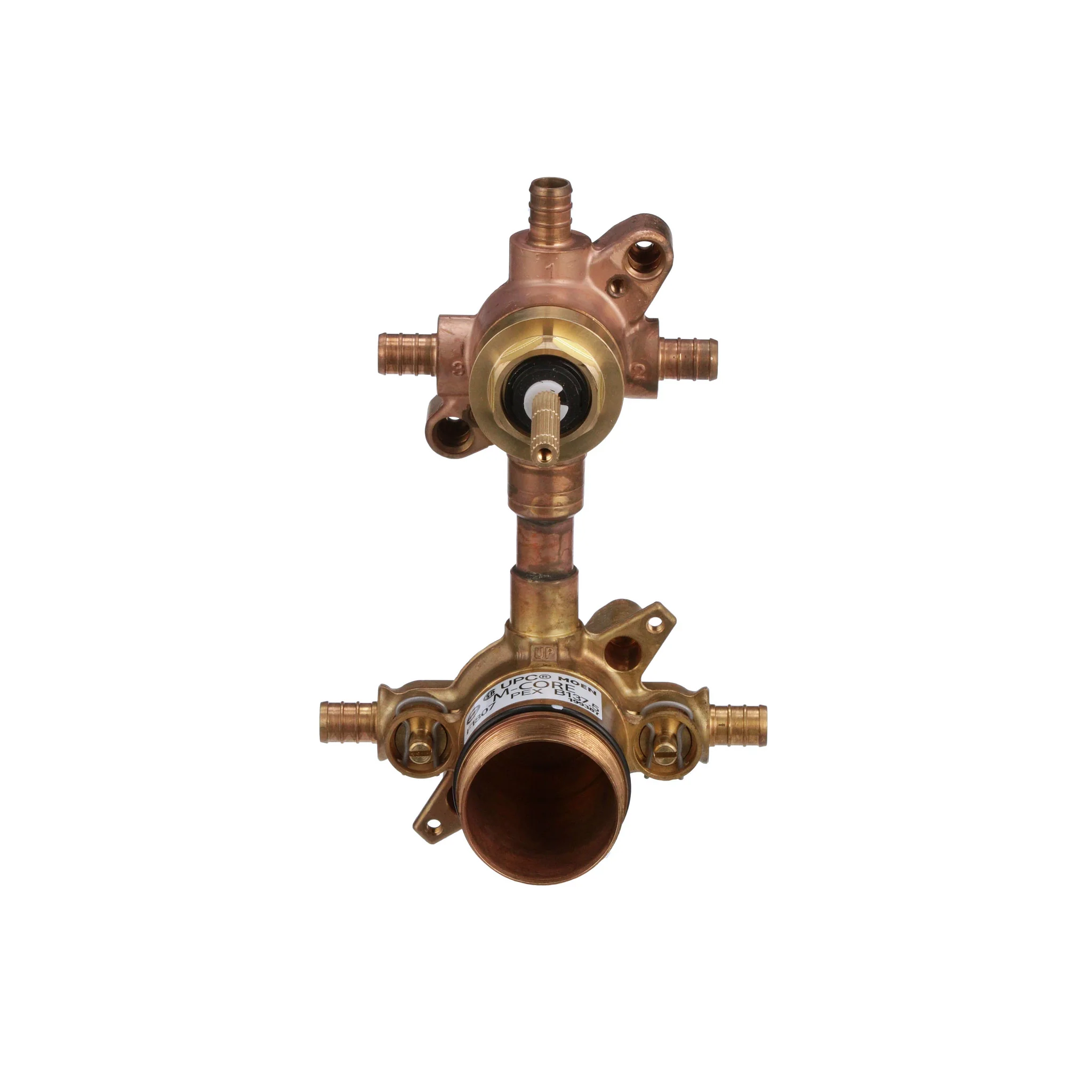 2949-M-CORE-Transfer-1-2-Crimp-Ring-Pex-Connection-Includes-Pressure-Balancing-Stops-Volume-Control-2.webp M-CORE Transfer 1/2" Crimp Ring Pex Connection Includes Pressure Balancing Stops Volume Control