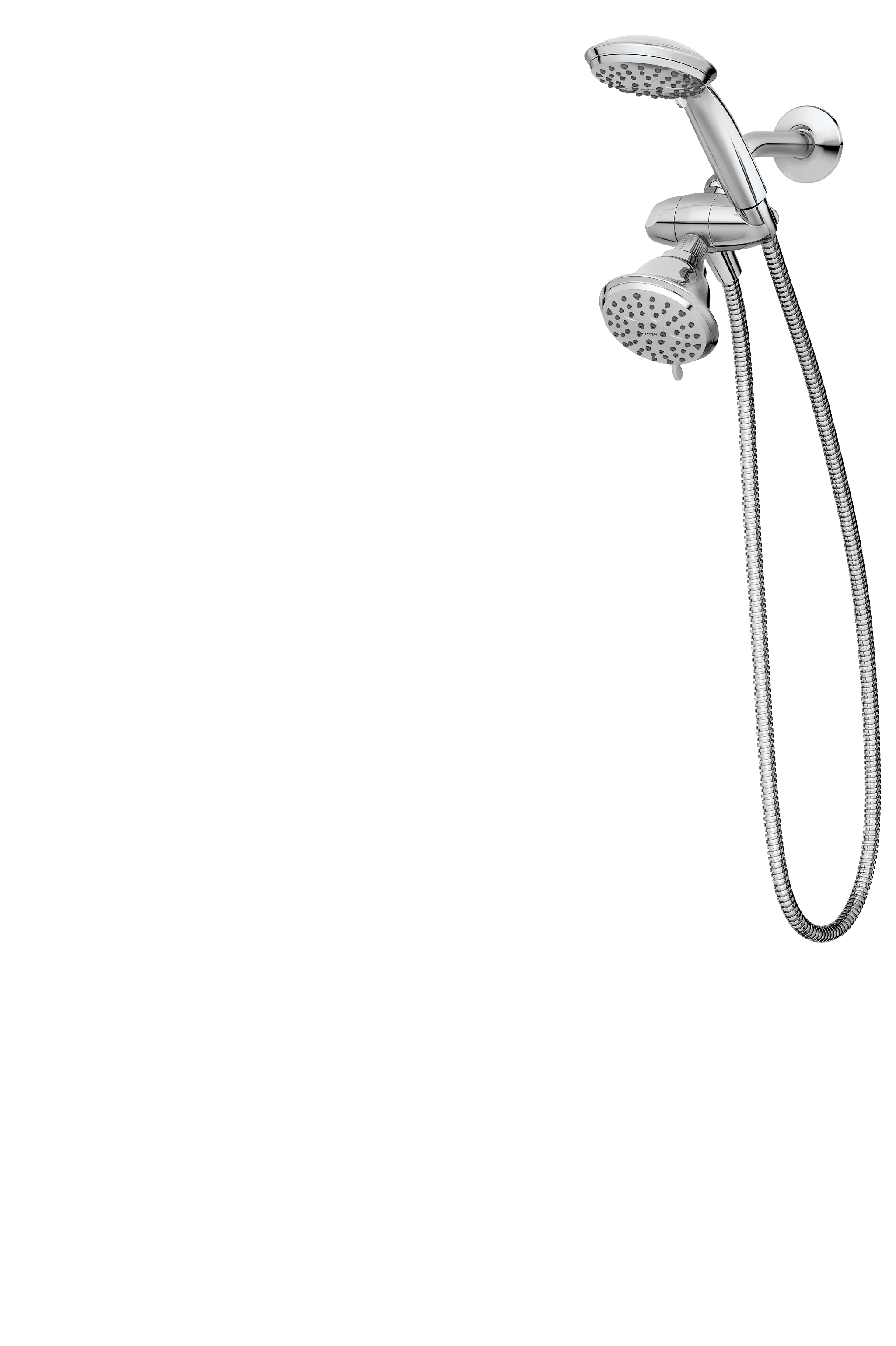 3045-Attune-Chrome-eight-function-4.75-diameter-spray-head-standard-with-handshower-10.webp Attune Chrome eight-function 4.75" diameter spray head standard with handshower