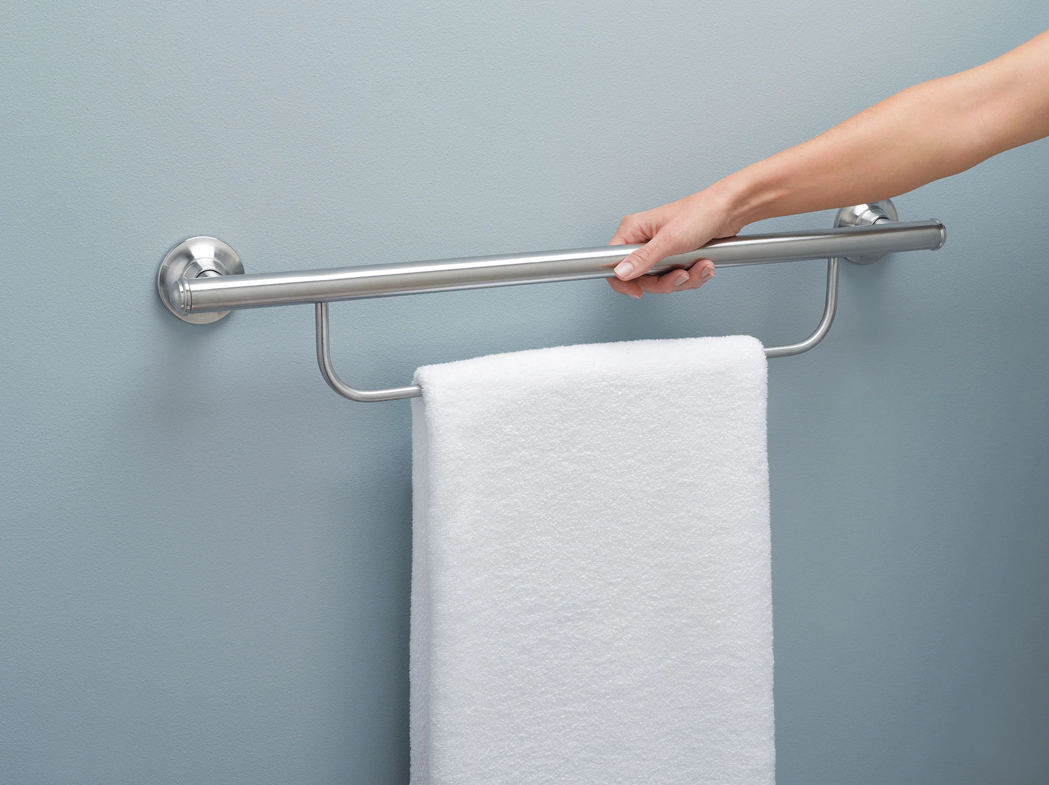 3198-Chrome-24-Grab-Bar-with-Towel-Bar-5.webp Chrome 24" Grab Bar with Towel Bar