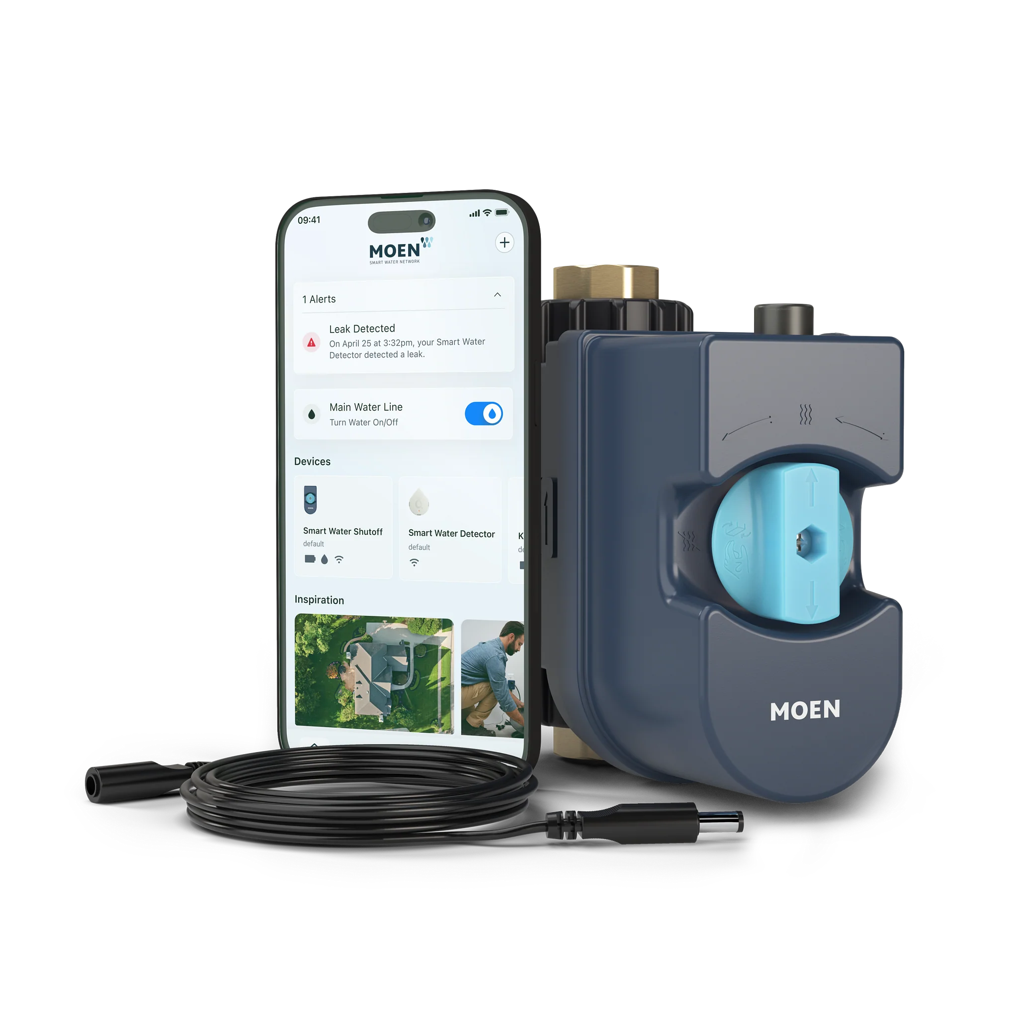 Flo Smart Water Monitor & Shutoff 25' Extension Cable