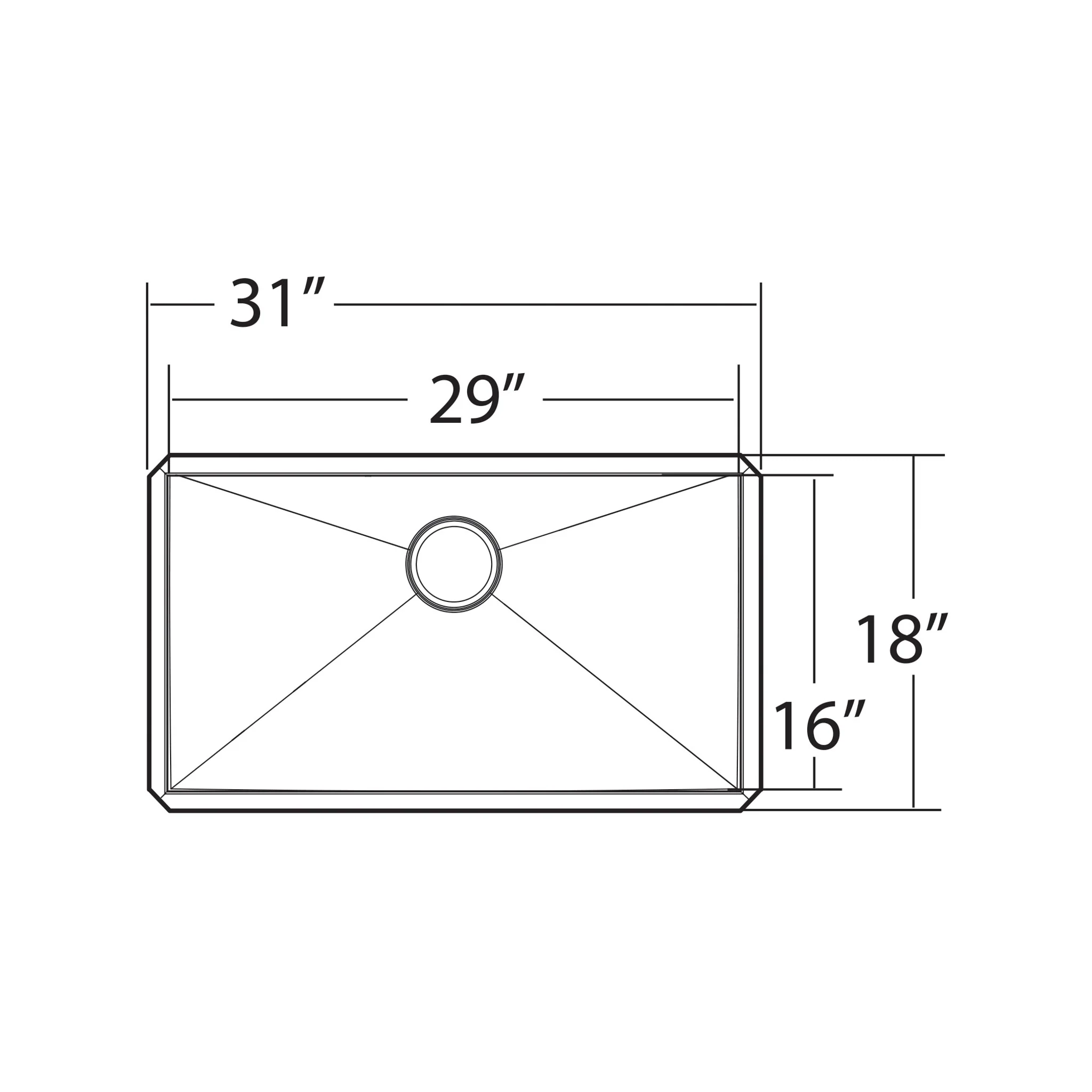 3402-Prep-31-Undermount-Single-Bowl-Sink-9.webp Prep 31" Undermount Single Bowl Sink