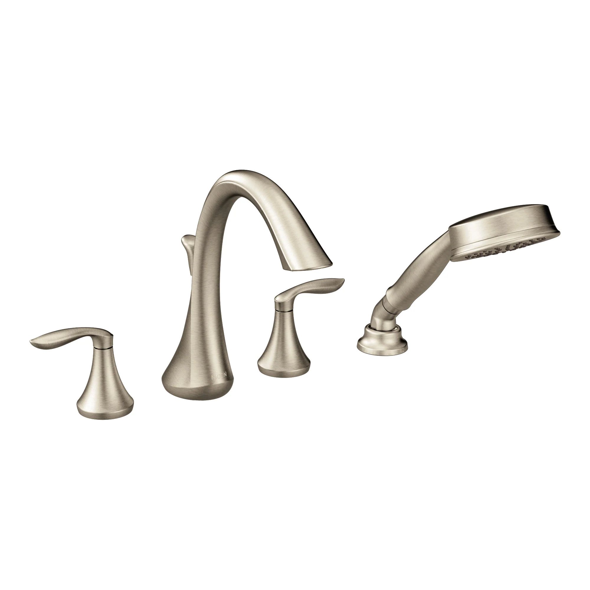 3482-Eva-Chrome-Two-Handle-High-Arc-Roman-Tub-Faucet-including-Handheld-Shower-1.webp Eva Chrome Two-Handle High Arc Roman Tub Faucet including Handheld Shower