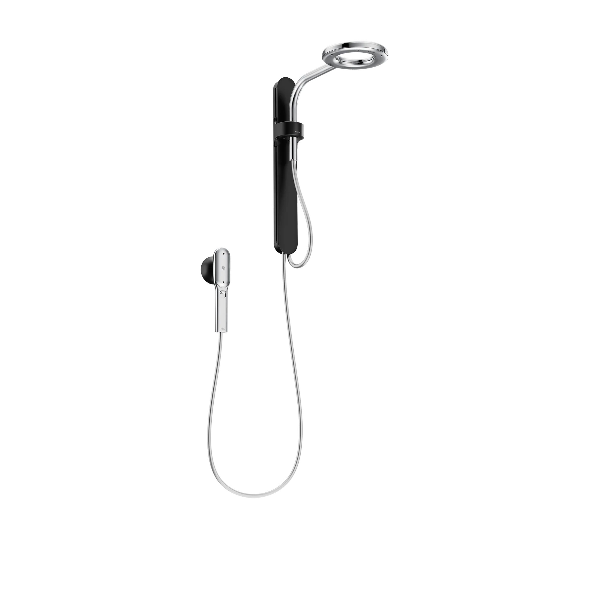 3495-Moen-Spa-Shower-Matte-Black-Two-Function-7.9-Diameter-Spray-Head-Standard-With-Handshower-1.webp Moen Spa Shower Matte Black Two-Function 7.9" Diameter Spray Head Standard With Handshower