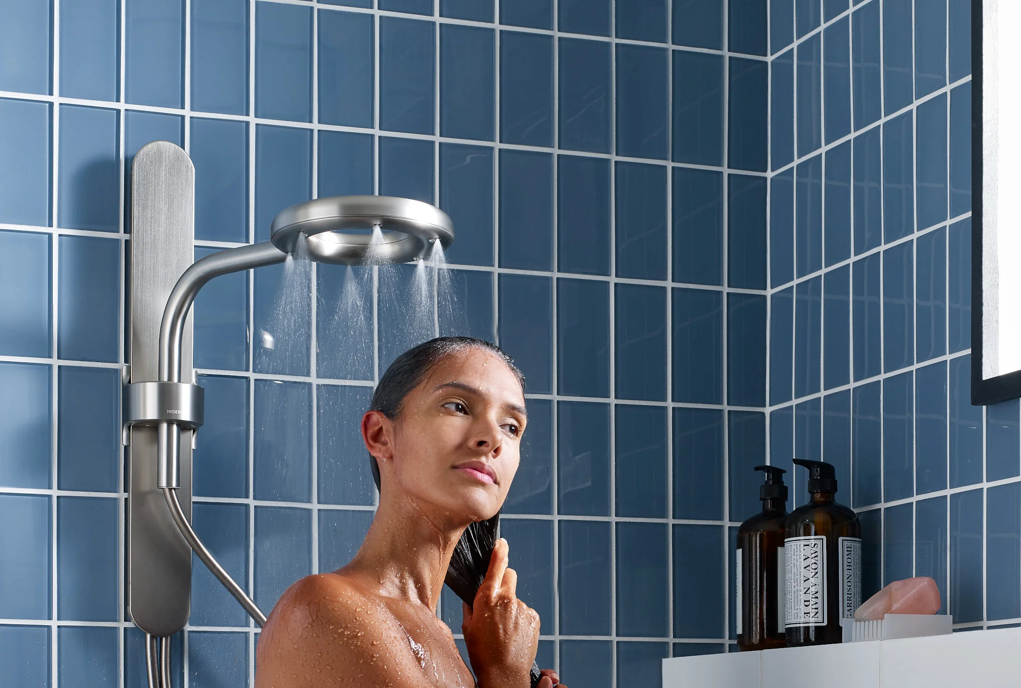 3495-Moen-Spa-Shower-Matte-Black-Two-Function-7.9-Diameter-Spray-Head-Standard-With-Handshower-19.webp Moen Spa Shower Matte Black Two-Function 7.9" Diameter Spray Head Standard With Handshower