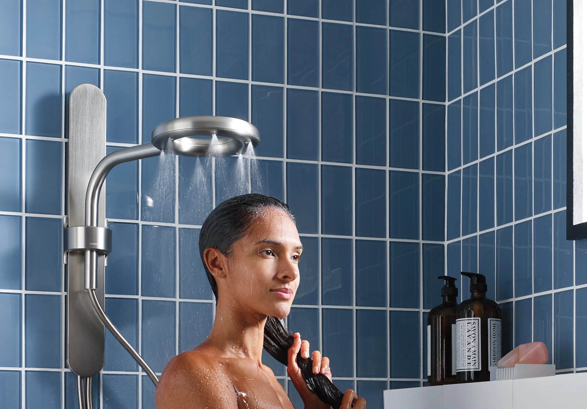 3495-Moen-Spa-Shower-Matte-Black-Two-Function-7.9-Diameter-Spray-Head-Standard-With-Handshower-20.webp Moen Spa Shower Matte Black Two-Function 7.9" Diameter Spray Head Standard With Handshower