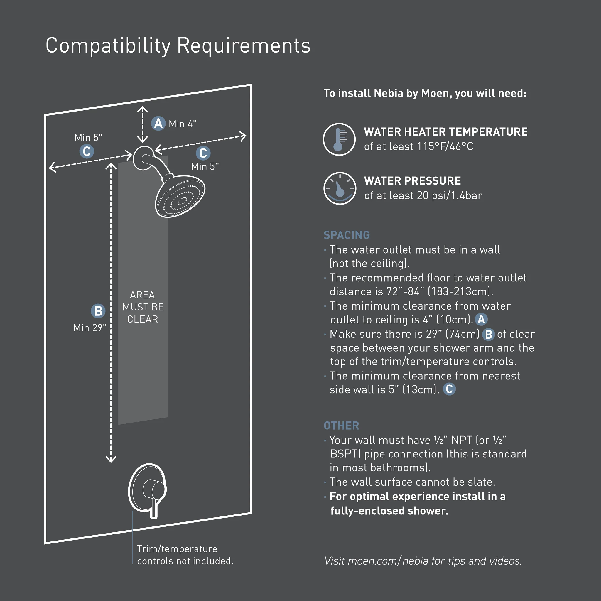 3495-Moen-Spa-Shower-Matte-Black-Two-Function-7.9-Diameter-Spray-Head-Standard-With-Handshower-37.webp Moen Spa Shower Matte Black Two-Function 7.9" Diameter Spray Head Standard With Handshower