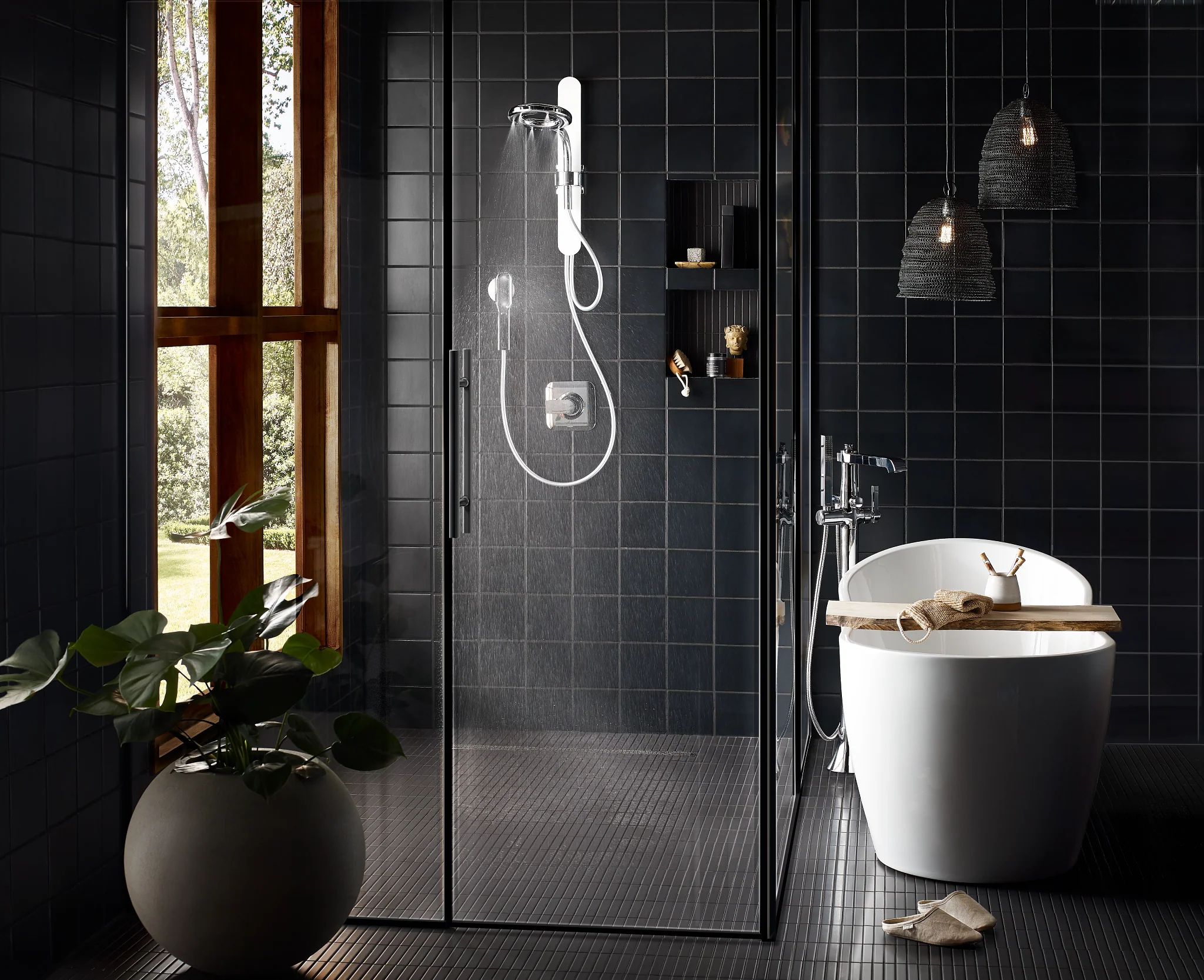 3495-Moen-Spa-Shower-Matte-Black-Two-Function-7.9-Diameter-Spray-Head-Standard-With-Handshower-45.webp Moen Spa Shower Matte Black Two-Function 7.9" Diameter Spray Head Standard With Handshower