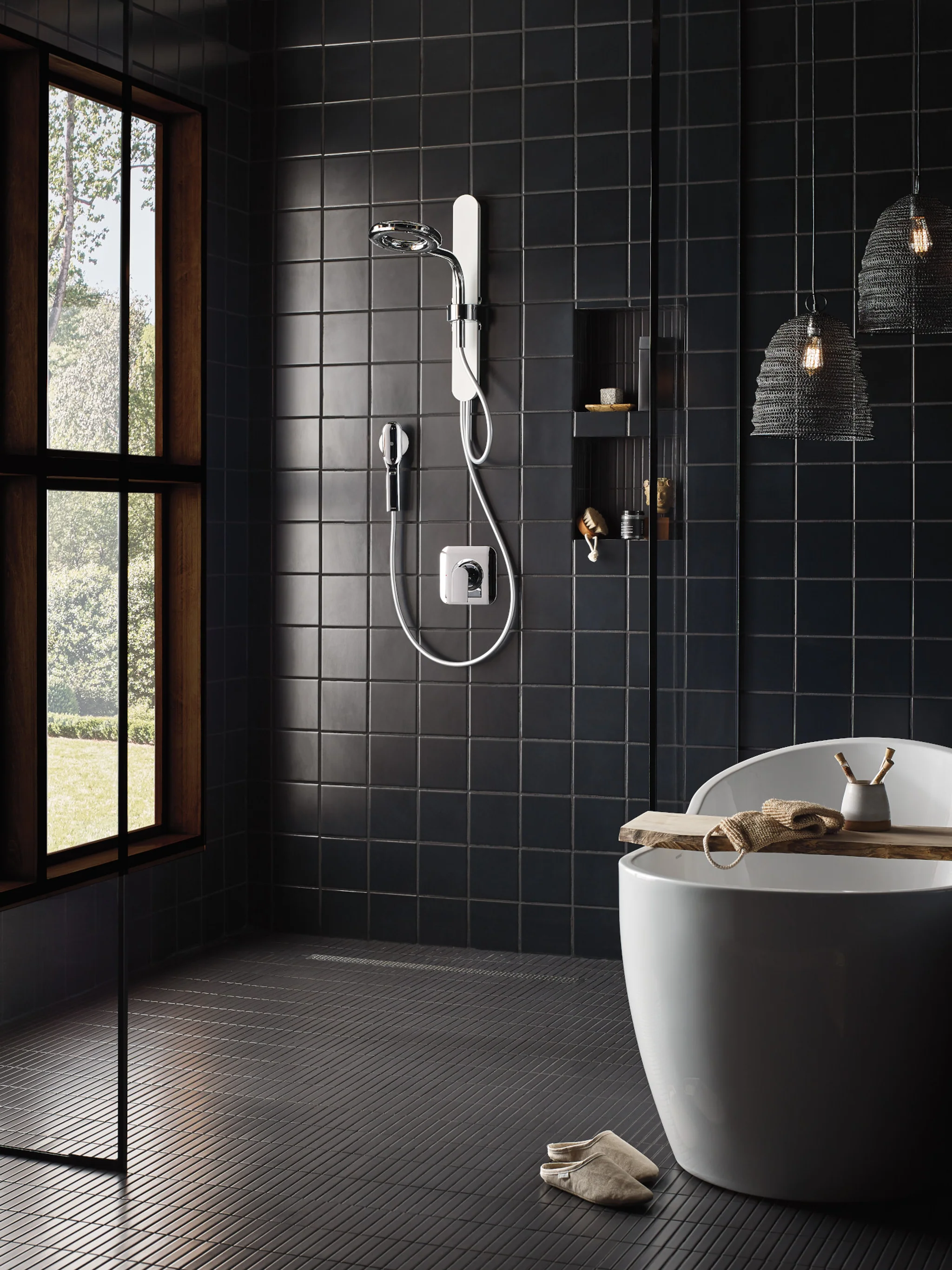 3495-Moen-Spa-Shower-Matte-Black-Two-Function-7.9-Diameter-Spray-Head-Standard-With-Handshower-46.webp Moen Spa Shower Matte Black Two-Function 7.9" Diameter Spray Head Standard With Handshower