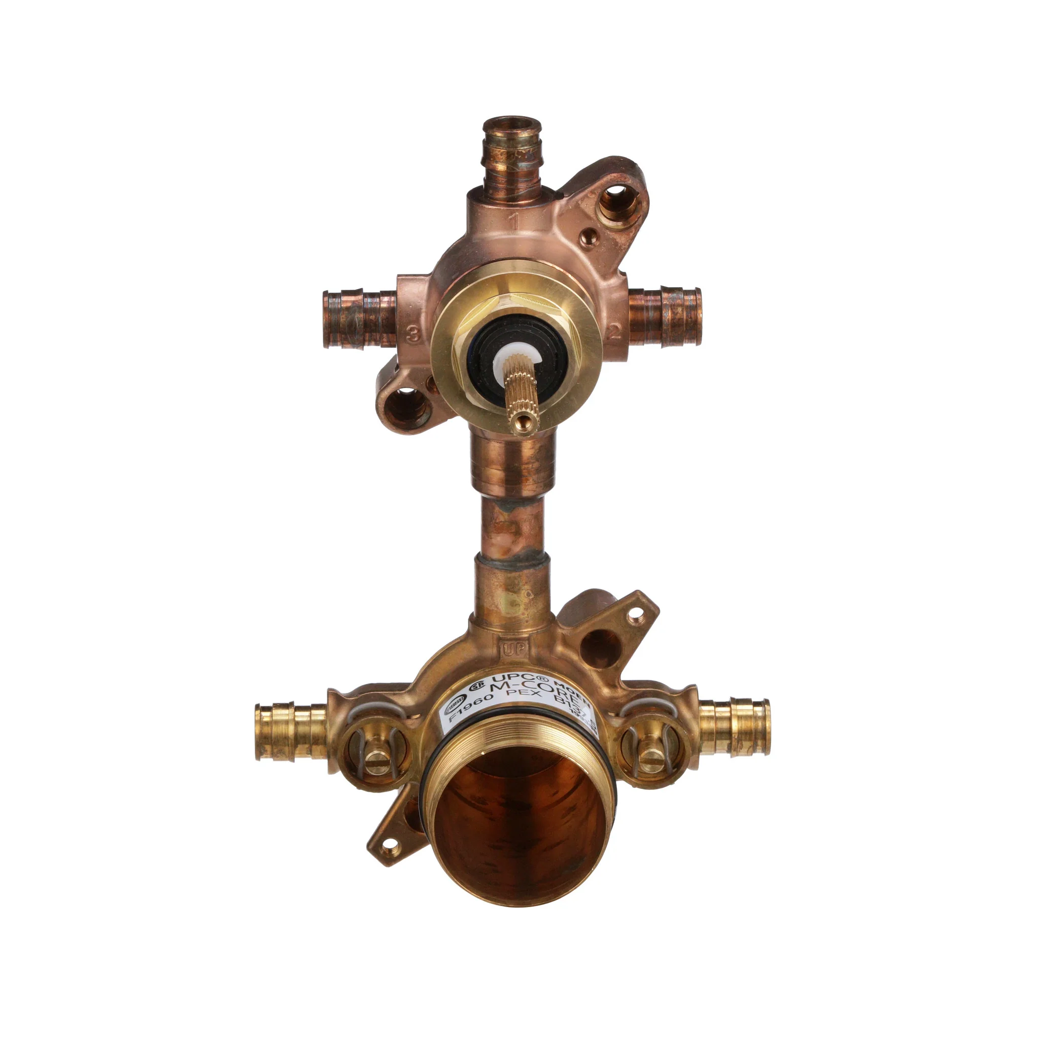 3612-M-CORE-Transfer-1-2-Cold-Expansion-Pex-Connection-Includes-Pressure-Balancing-Stops-Volume-Control-2.webp M-CORE Transfer 1/2" Cold Expansion Pex Connection Includes Pressure Balancing Stops Volume Control