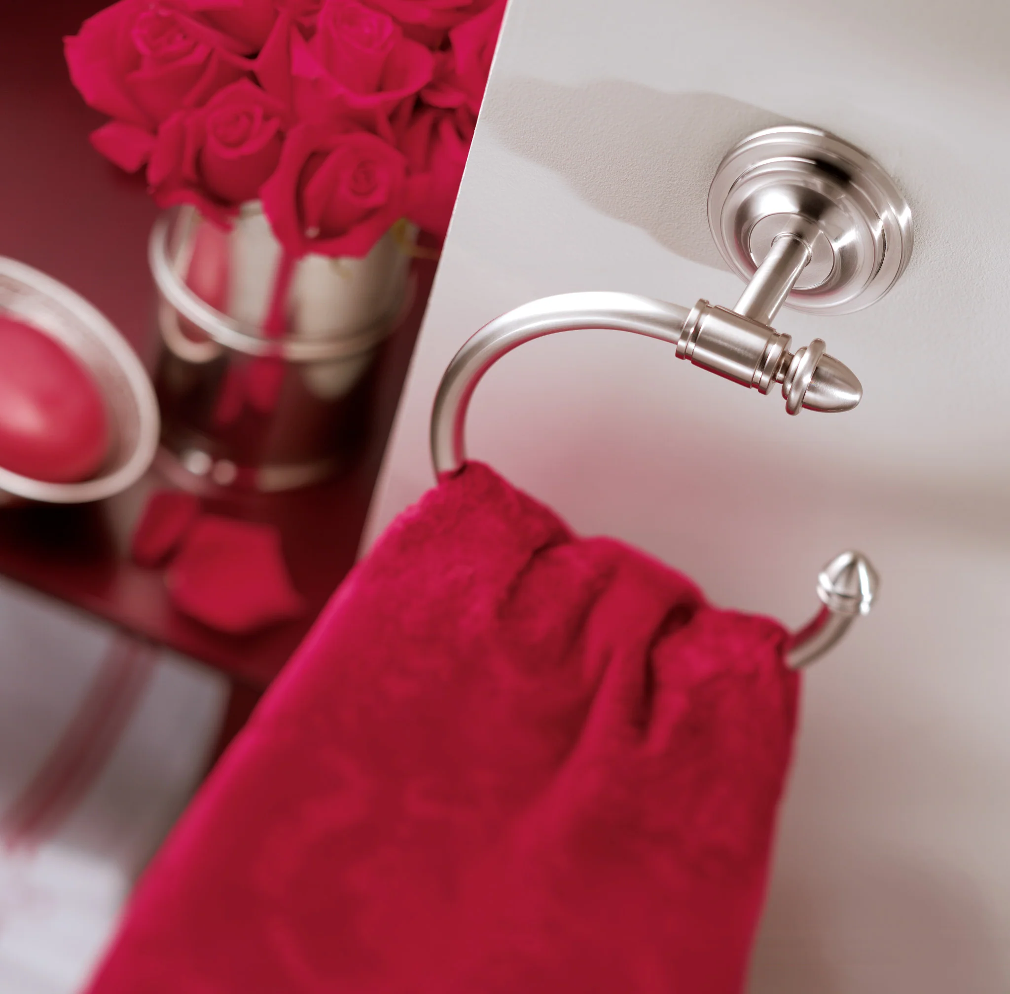 Stockton Chrome towel ring