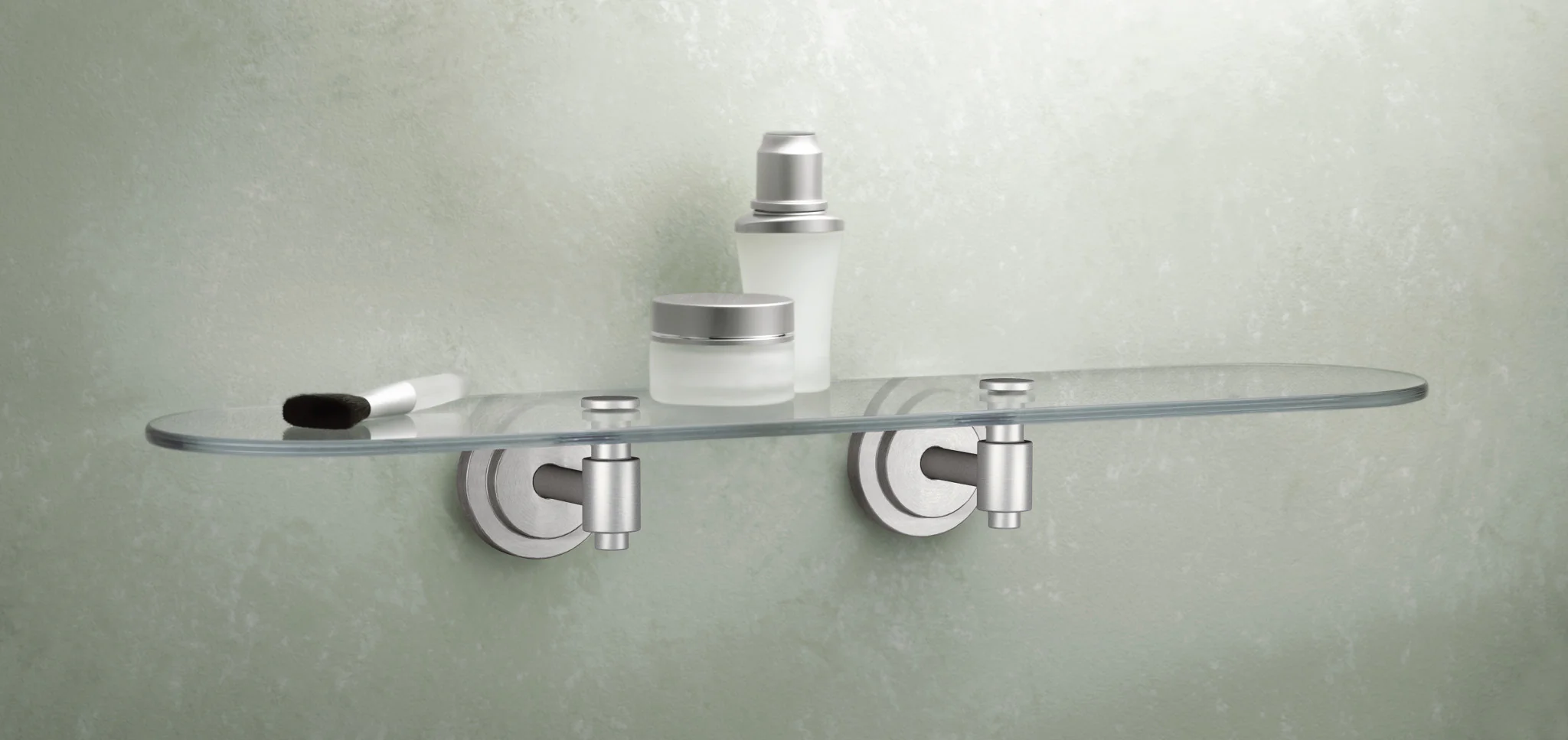 Iso Glass Decorative Wall Shelf