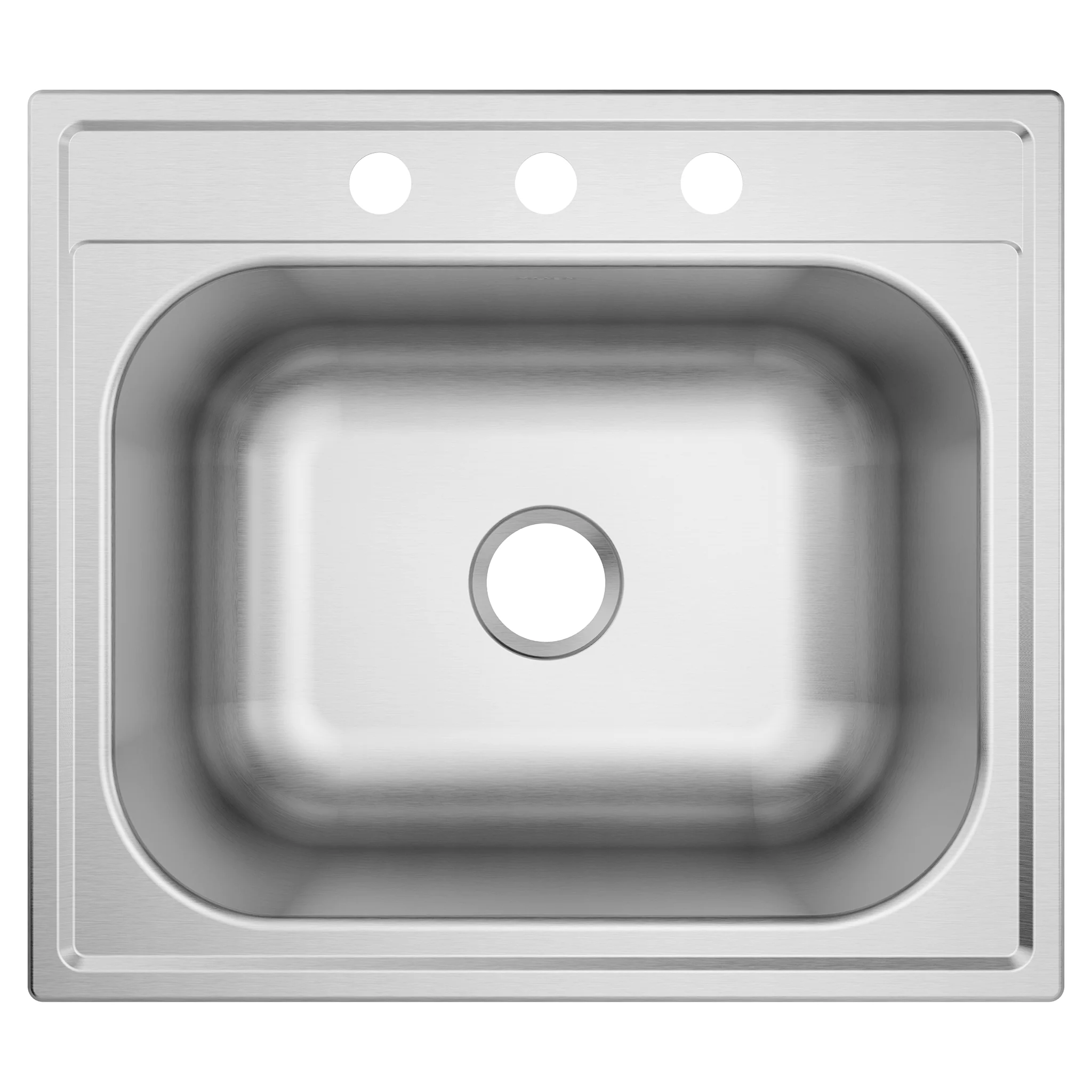 1800 Series 25" x 22" Stainless Steel 18 Gauge Single Bowl Drop In Sink