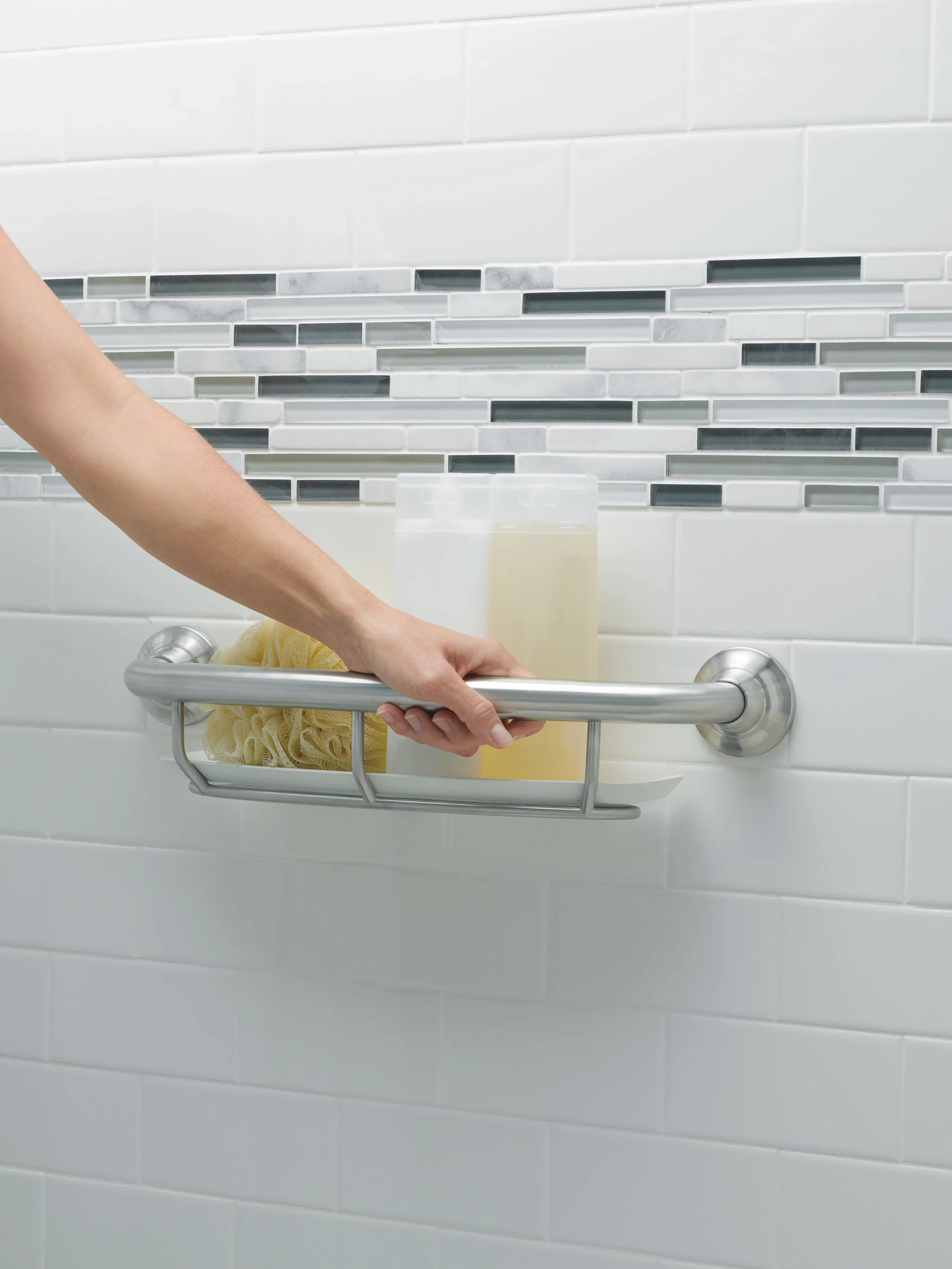 4242-Brushed-nickel-16-Grab-Bar-with-Shelf-3.webp Brushed nickel 16" Grab Bar with Shelf