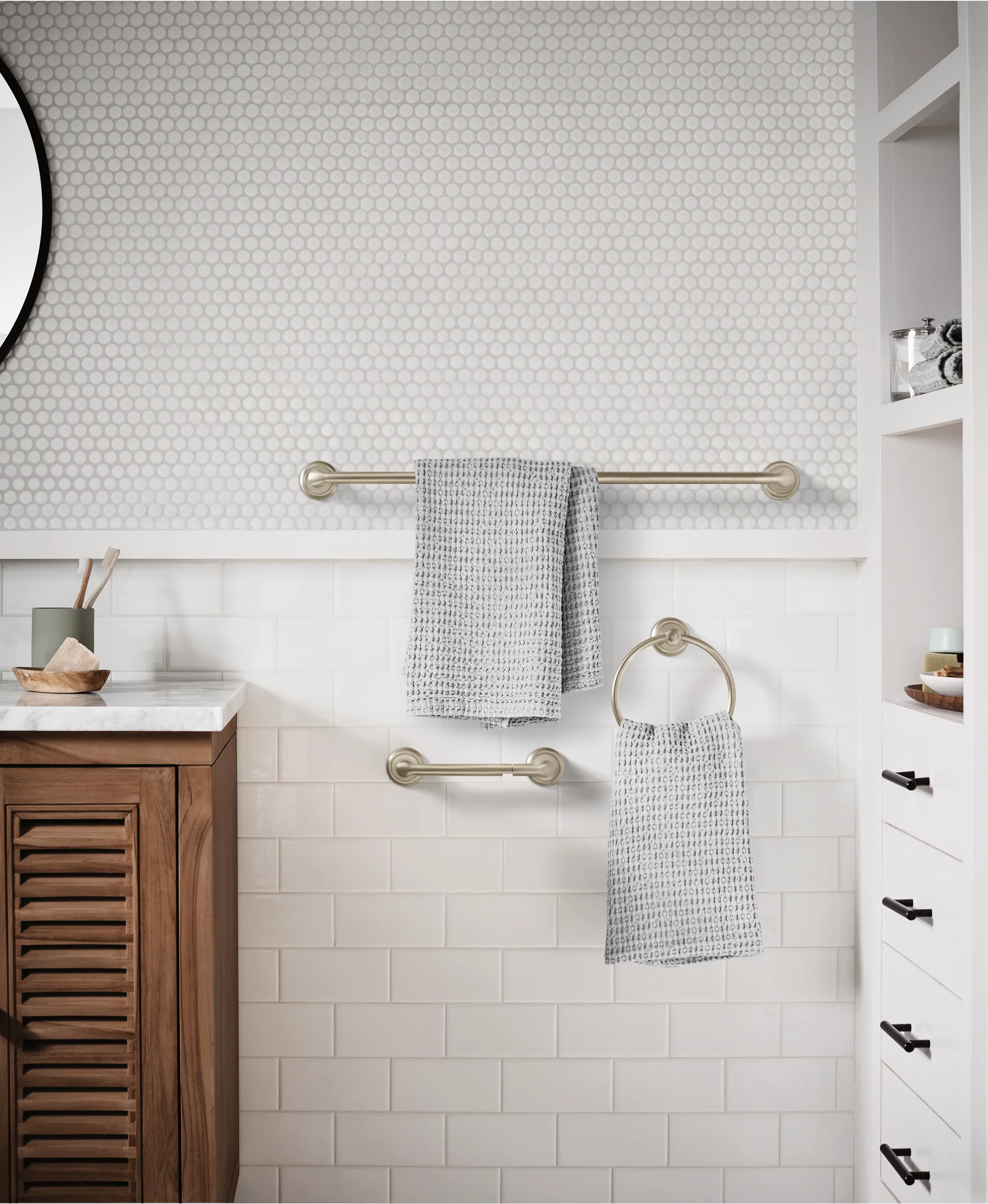 4332-Hilliard-Chrome-pivoting-paper-holder-towel-bar-towel-ring-15.webp Hilliard Chrome pivoting paper holder towel bar towel ring