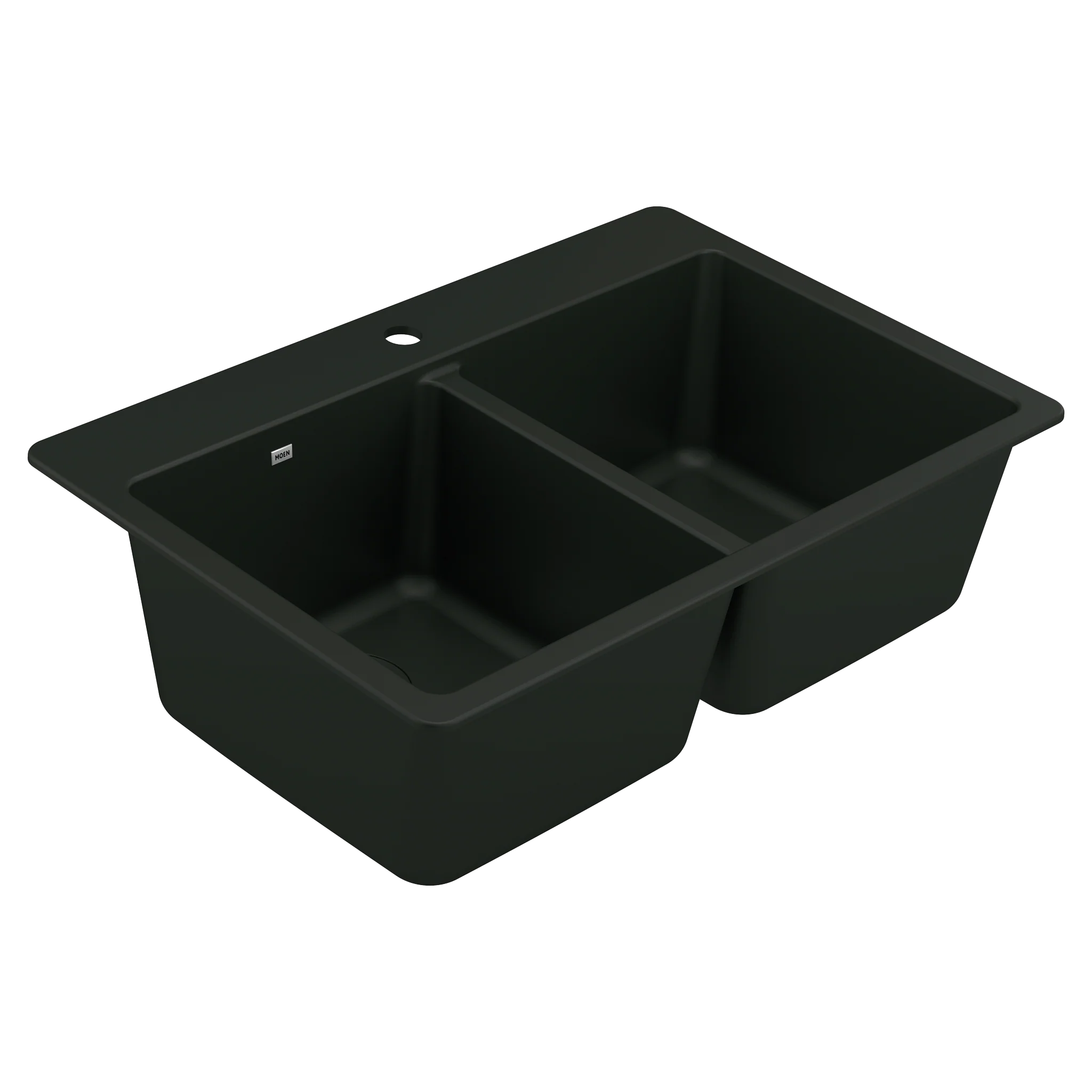 Host 33" Granite Dual Mount Double Bowl Sink