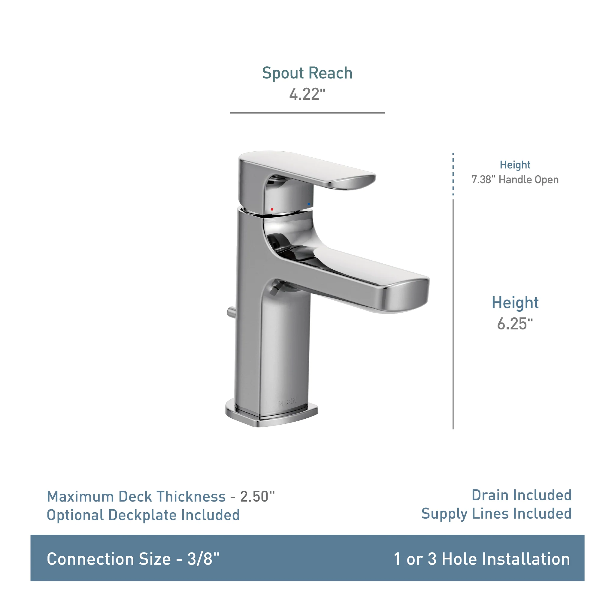 4445-Rizon-One-handle-Bathroom-Sink-Faucet-2.webp Rizon One-handle Bathroom Sink Faucet
