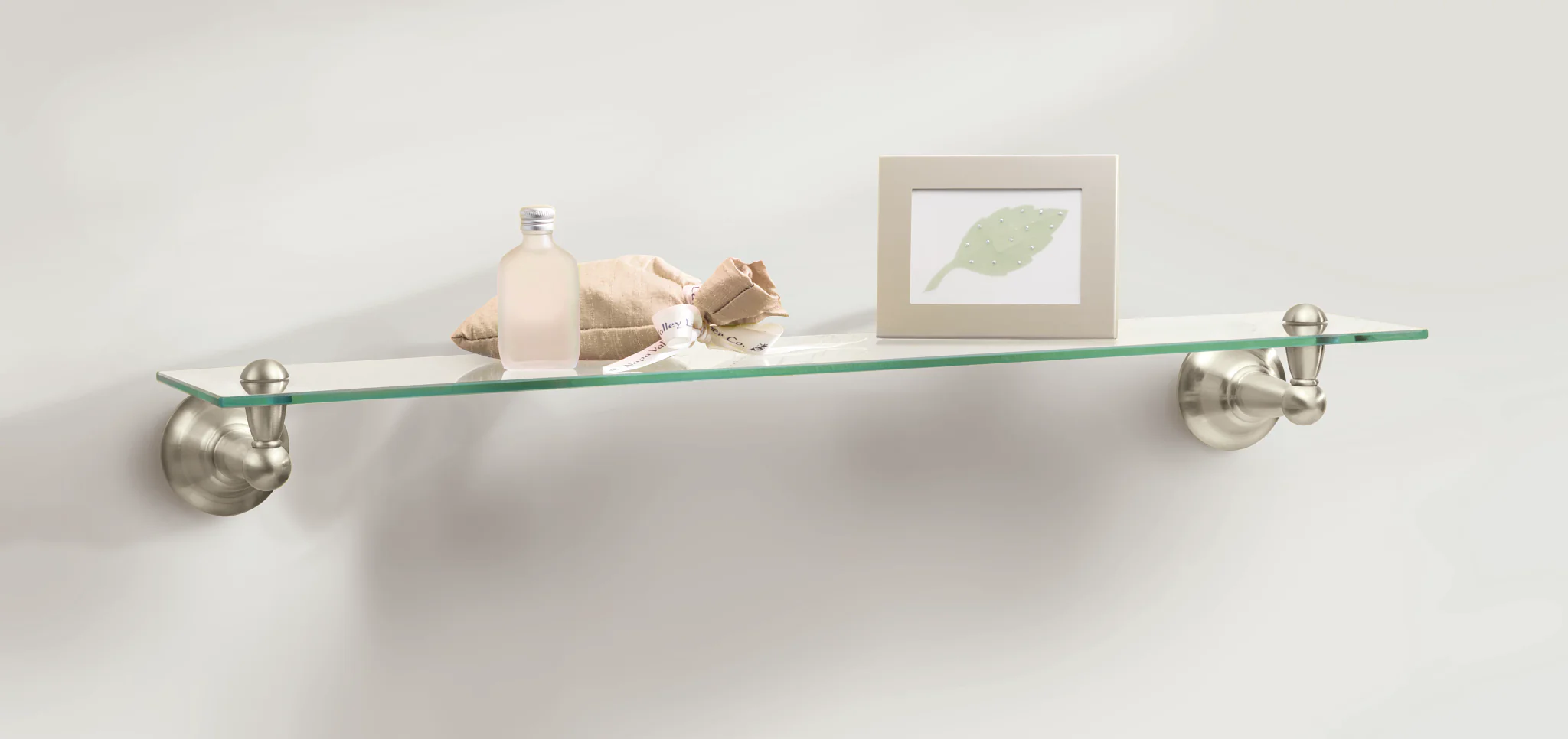 Sage Brushed nickel Vanity Shelf
