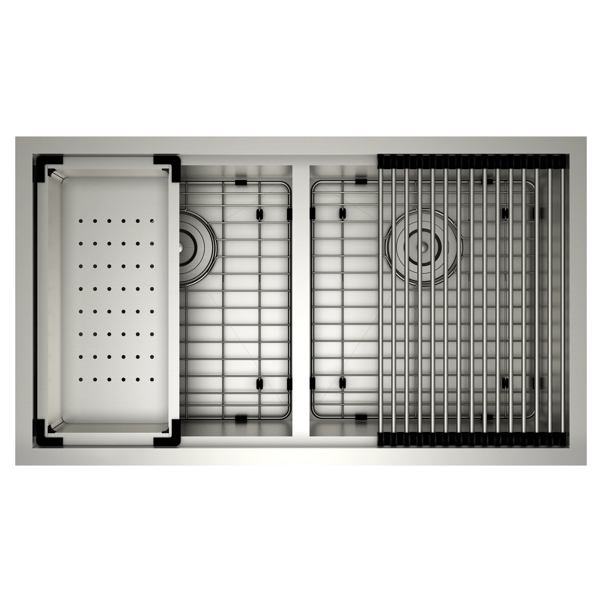4599-Luxe-Chef-33-Workstation-Undermount-Double-Bowl-Sink-With-Accessories-5.webp Luxe Chef 33" Workstation Undermount Double Bowl Sink With Accessories