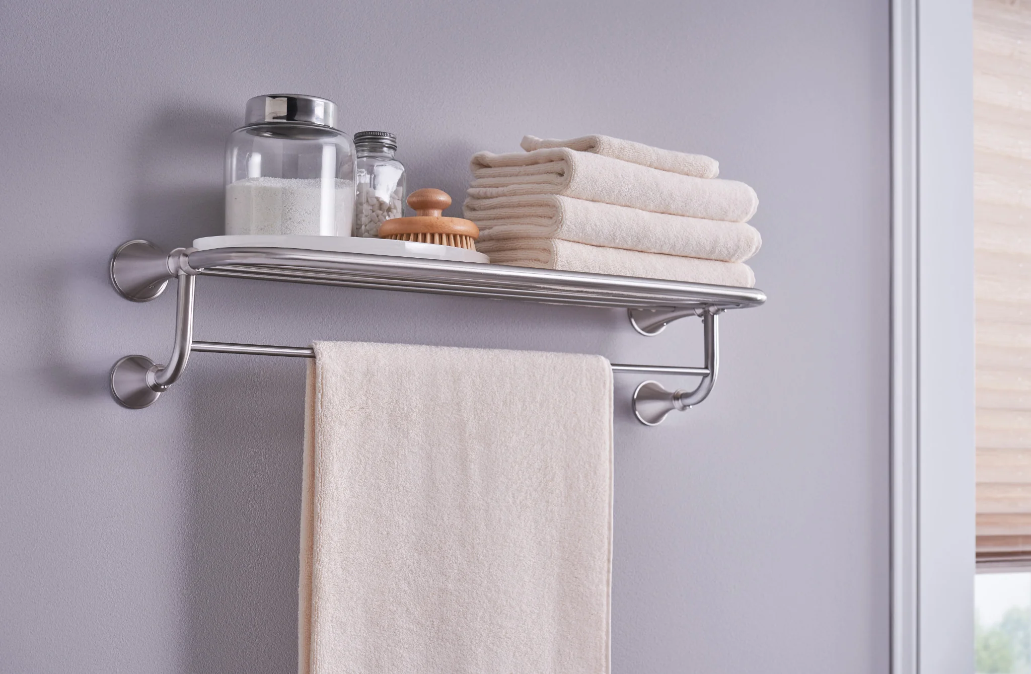 4617-Moen-Brushed-nickel-24-Towel-Shelf-6.webp Moen Brushed nickel 24" Towel Shelf
