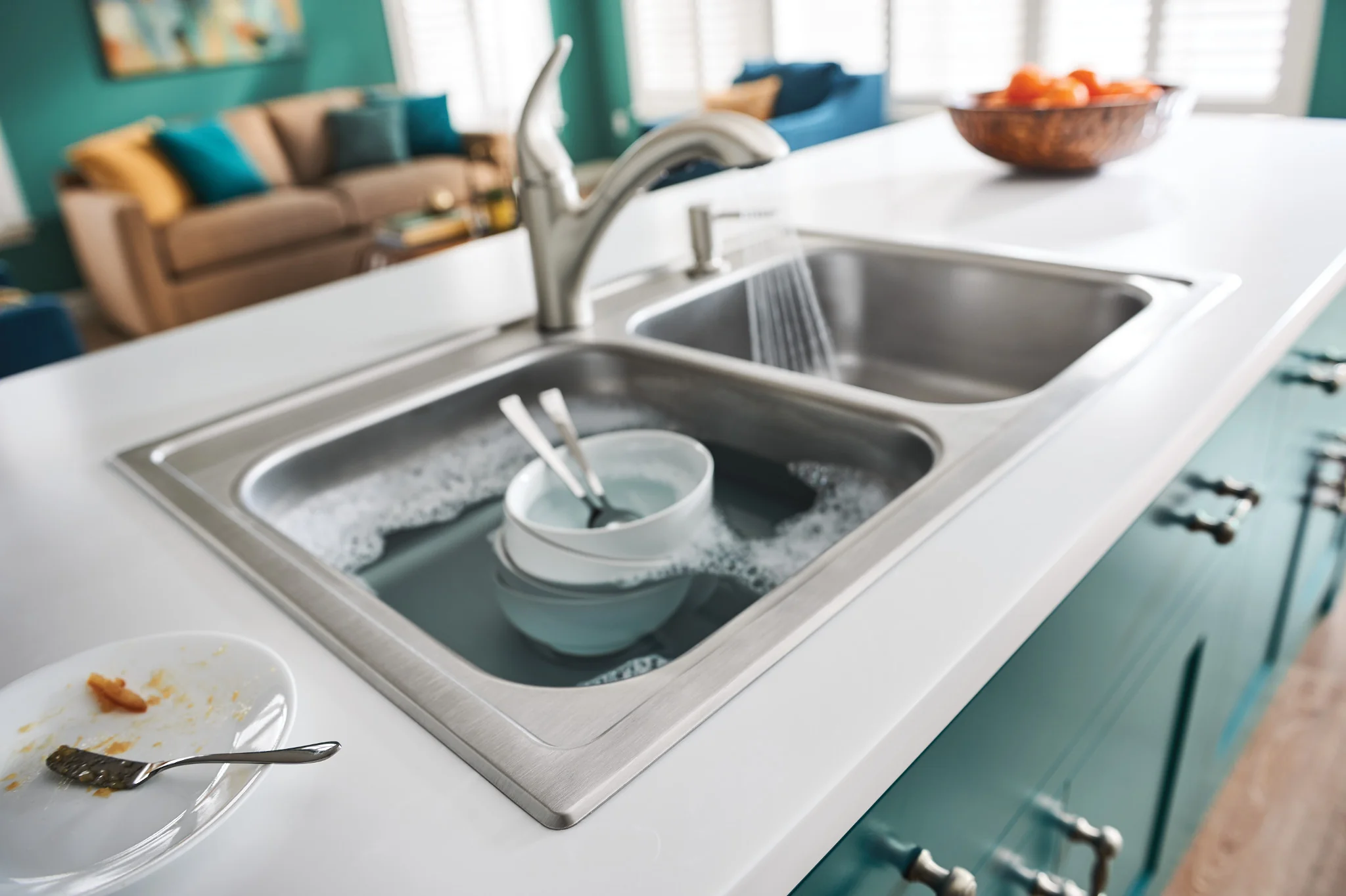 4640-Galvin-Sink-Faucet-Combination-33-X22-20-Gauge-Stainless-Steel-Double-Bowl-3.webp Galvin Sink & Faucet Combination - 33"X22" 20-Gauge Stainless Steel Double Bowl