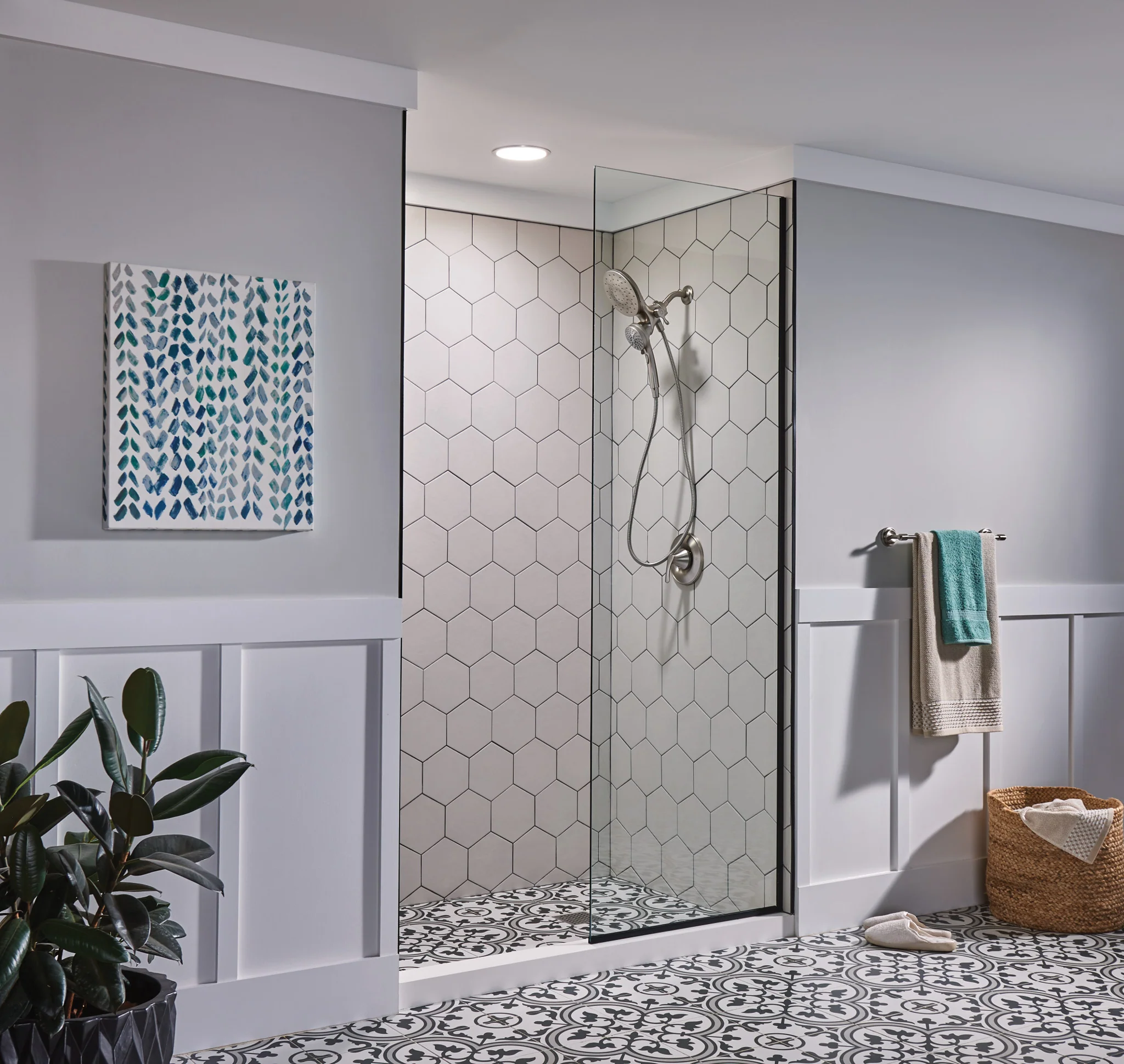 Engage Six-Function Conbination Showerhead With Handheld Shower
