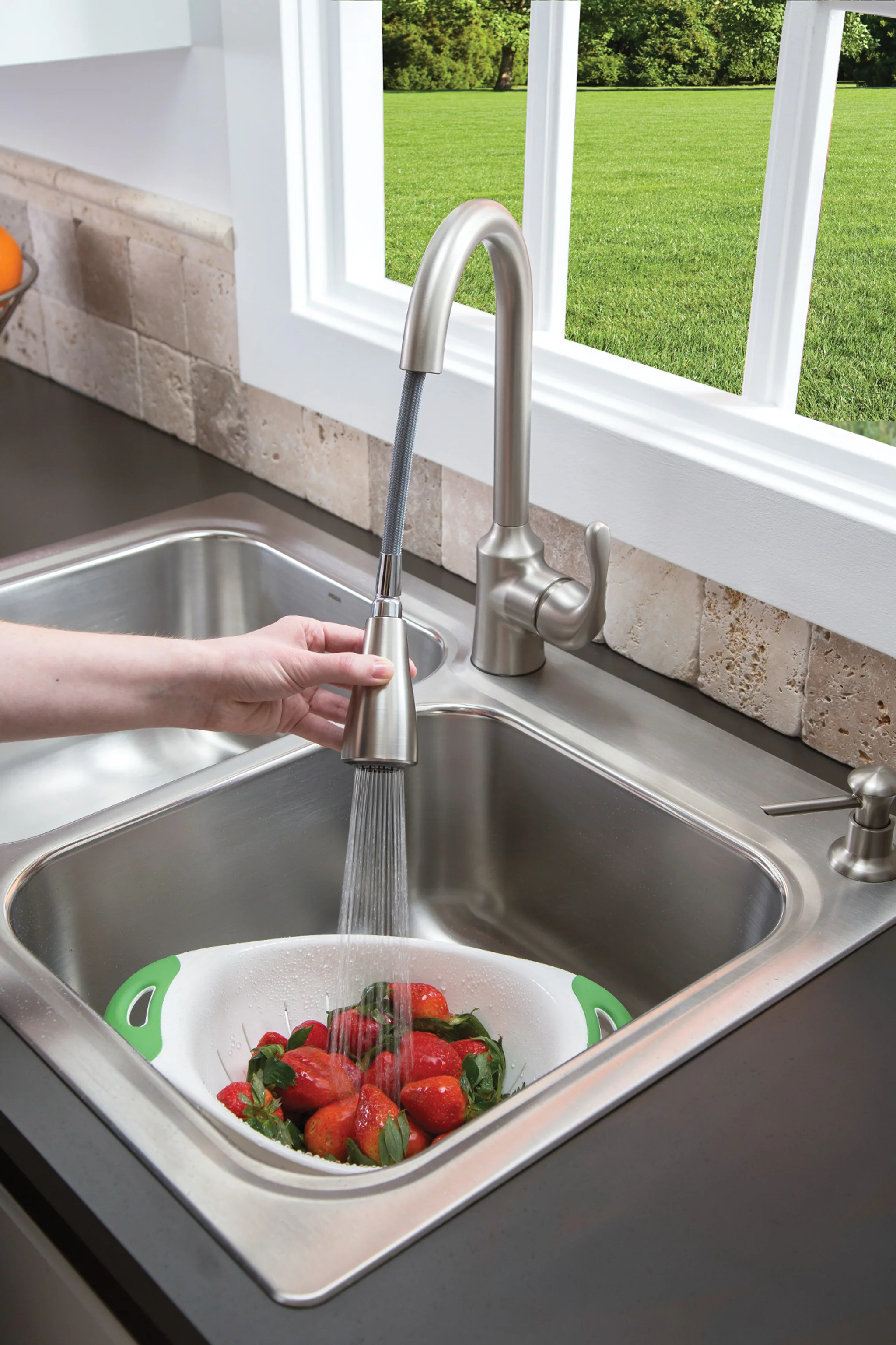 5655-Lodi-Stainless-steel-33-X-22-18-Gauge-Double-Bowl-Faucet-and-Sink-Combination-9.webp Lodi Stainless steel 33" X 22" 18 Gauge Double Bowl Faucet and Sink Combination