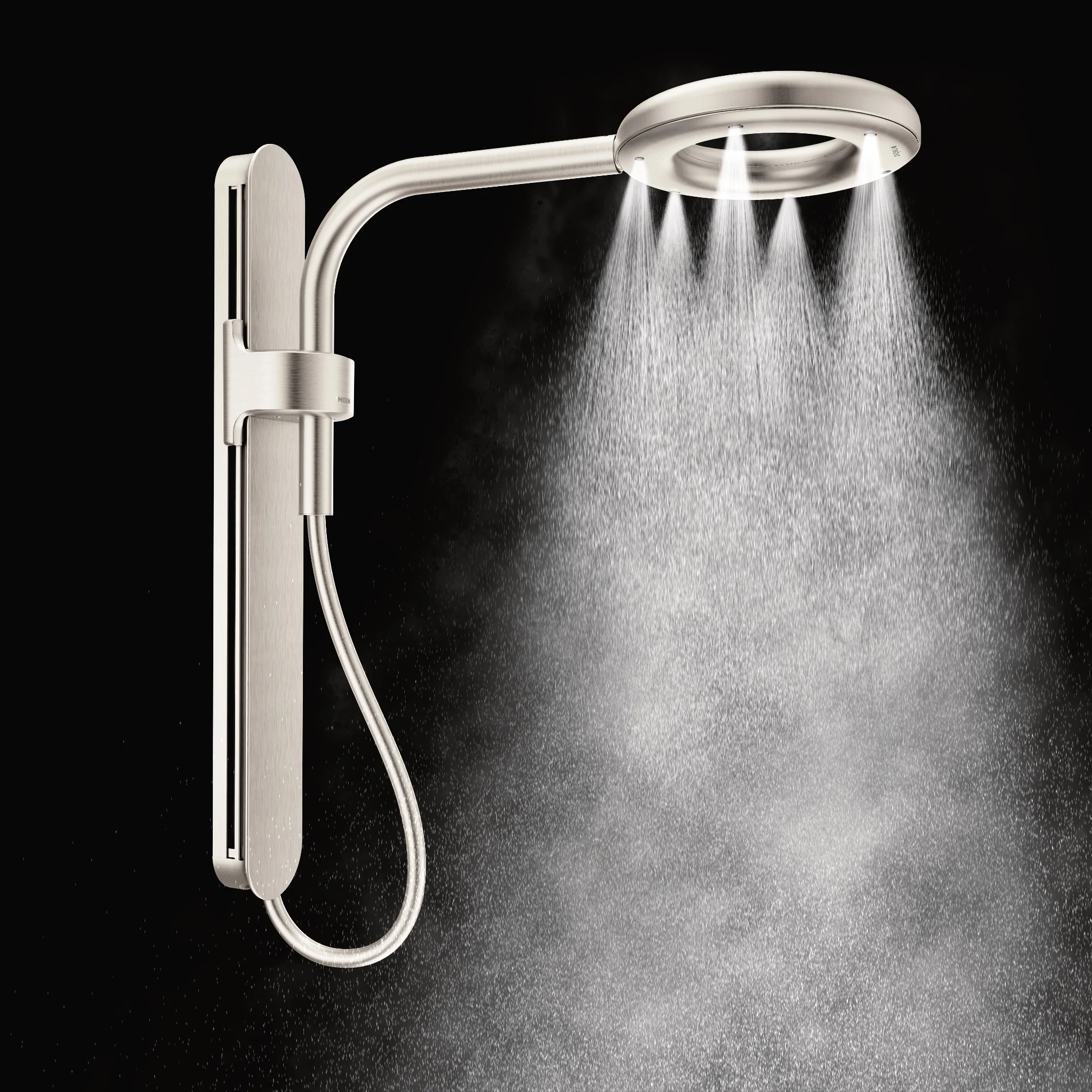 5722-Moen-Spa-Shower-Matte-Black-One-Function-7.9-Diameter-Spray-Head-Rainshower-20.webp Moen Spa Shower Matte Black One-Function 7.9" Diameter Spray Head Rainshower
