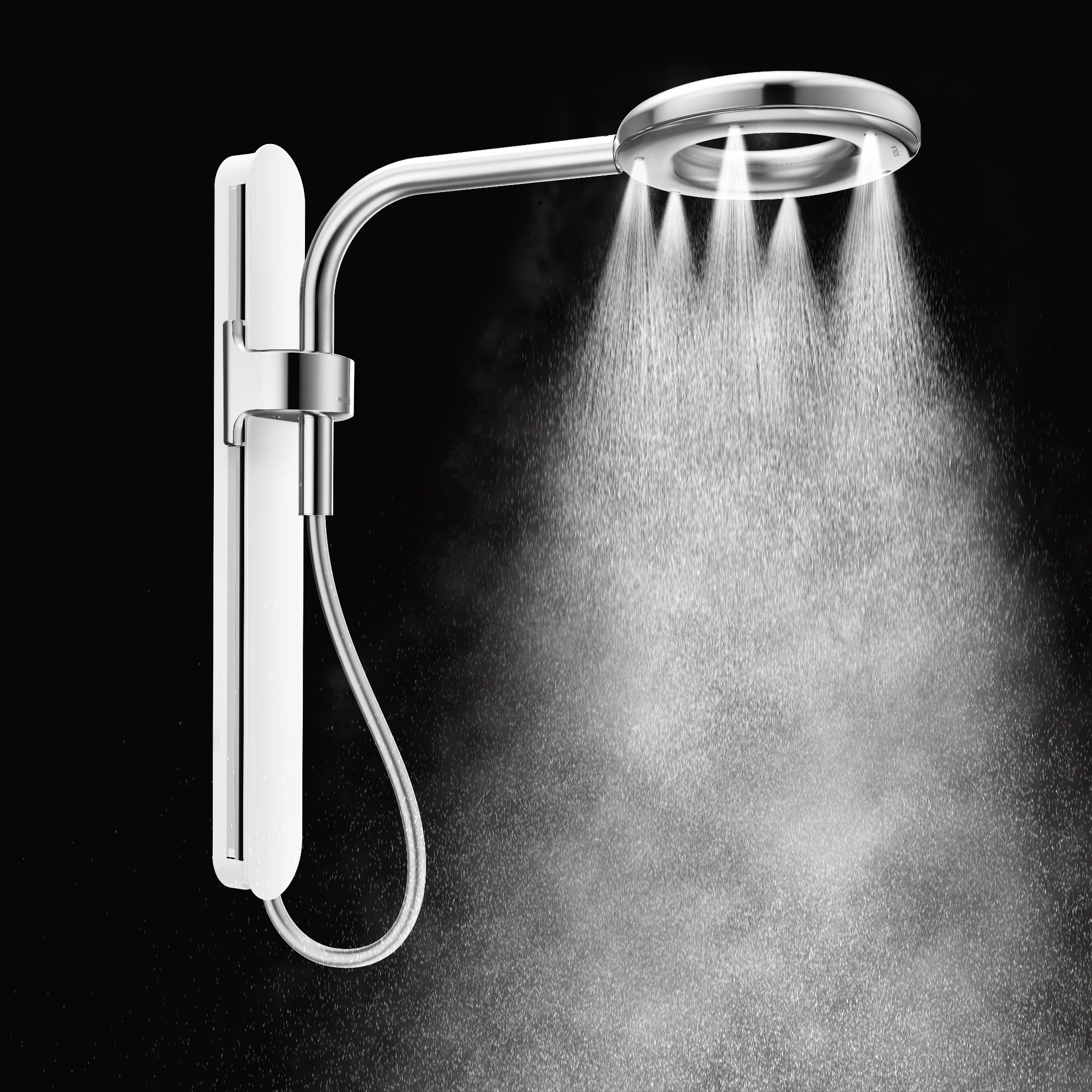 5722-Moen-Spa-Shower-Matte-Black-One-Function-7.9-Diameter-Spray-Head-Rainshower-24.webp Moen Spa Shower Matte Black One-Function 7.9" Diameter Spray Head Rainshower