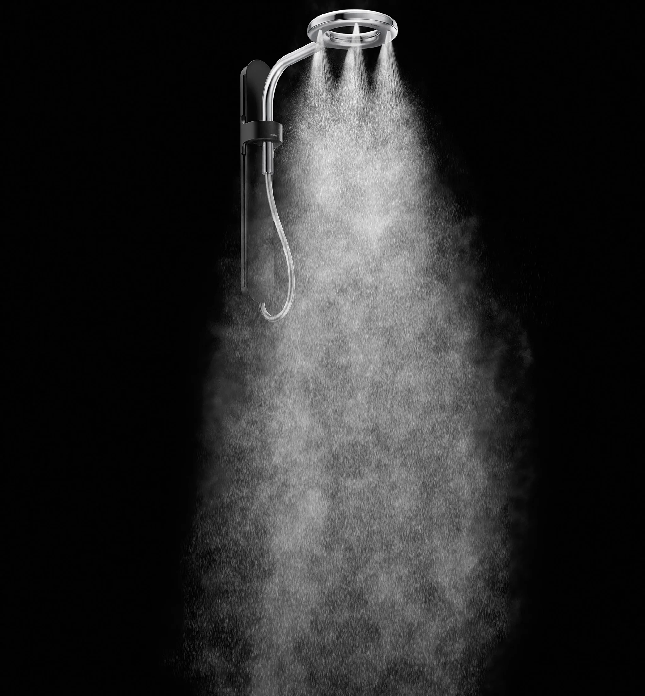 5722-Moen-Spa-Shower-Matte-Black-One-Function-7.9-Diameter-Spray-Head-Rainshower-4.webp Moen Spa Shower Matte Black One-Function 7.9" Diameter Spray Head Rainshower