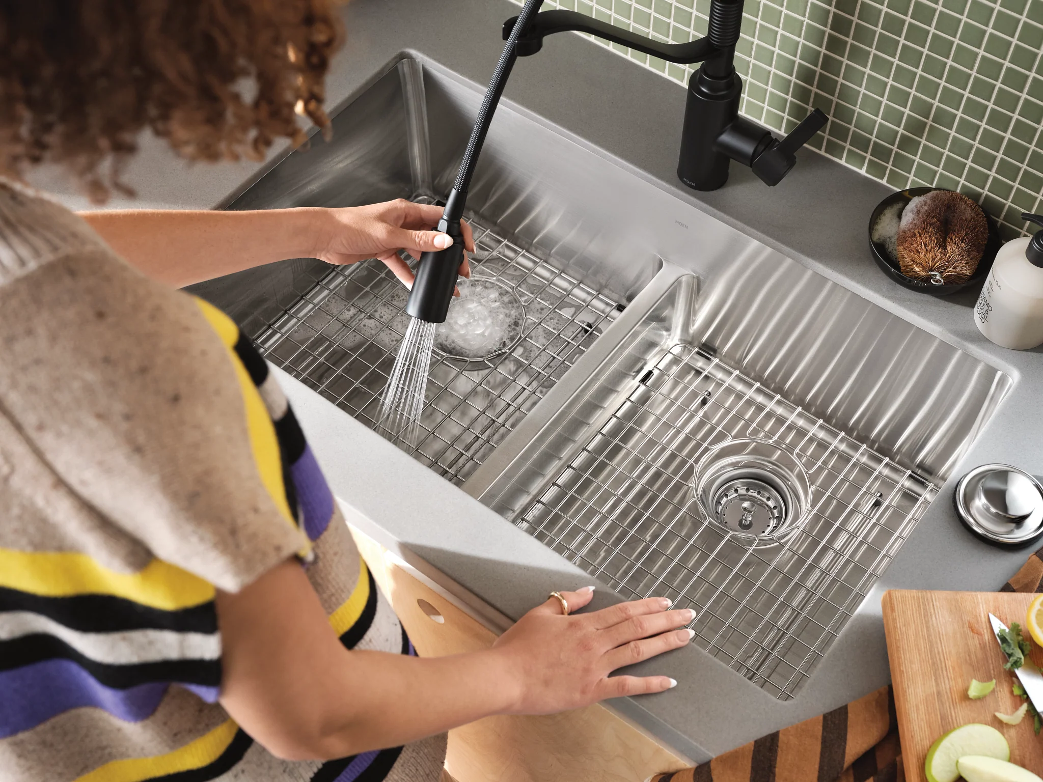 5727-Prep-33-Stainless-Steel-Dual-Mount-Double-Bowl-Sink-9.webp Prep 33" Stainless Steel Dual Mount Double Bowl Sink