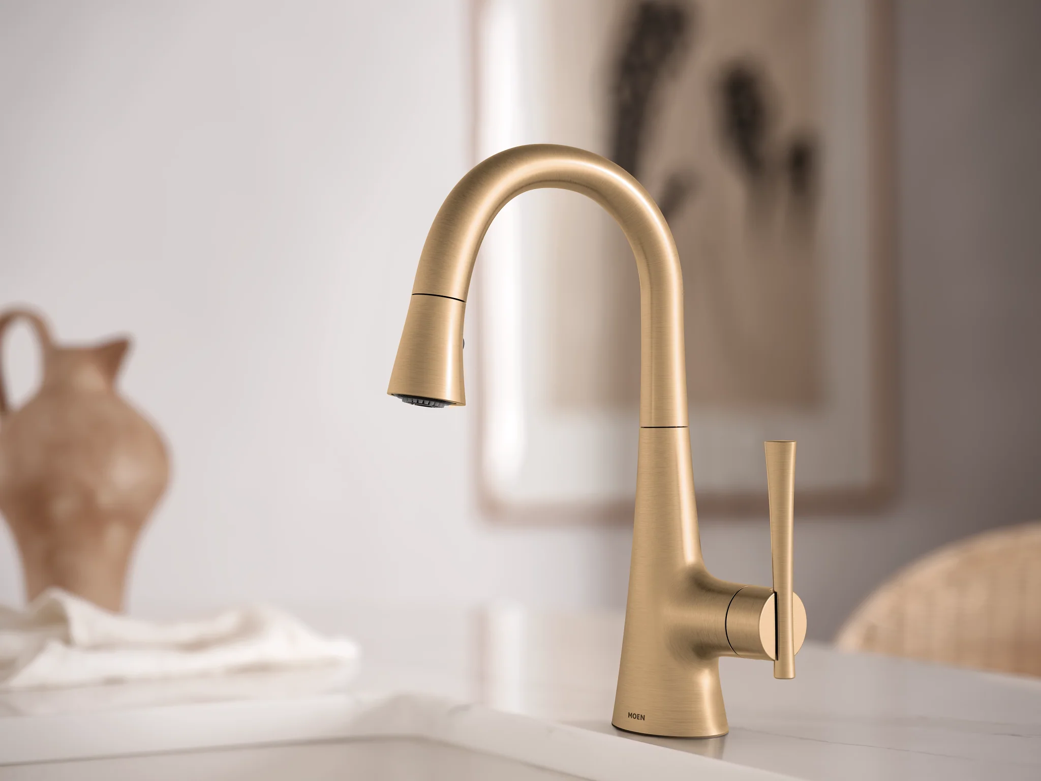 KURV One-Handle Pulldown Bar Faucet