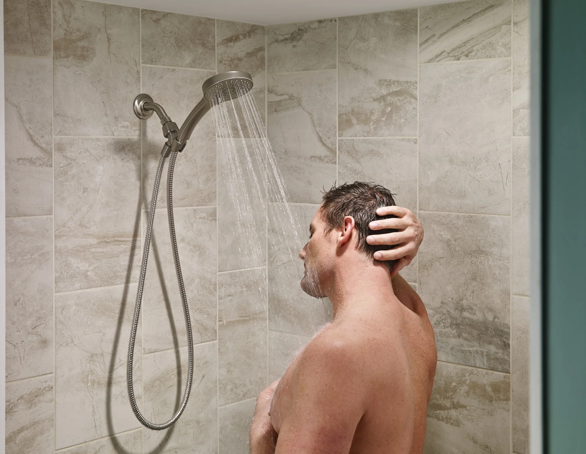 5847-Renewal-Five-Function-4-1-2-Diameter-Standard-Spray-Head-With-Handheld-Shower-2.webp Renewal Five-Function 4 1/2" Diameter Standard Spray Head With Handheld Shower