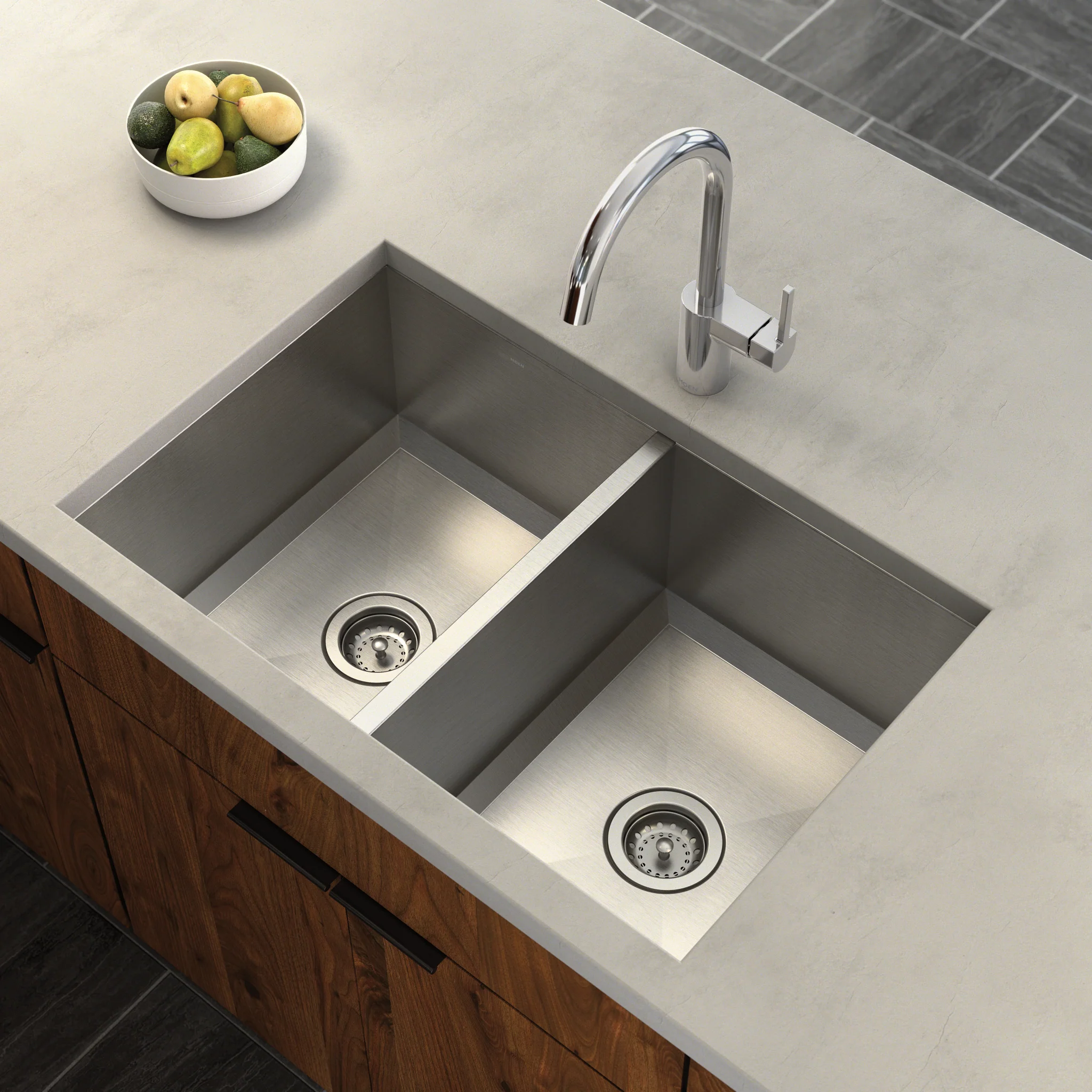 Prep 31" Stainless Steel Undermount Double Bowl Sink
