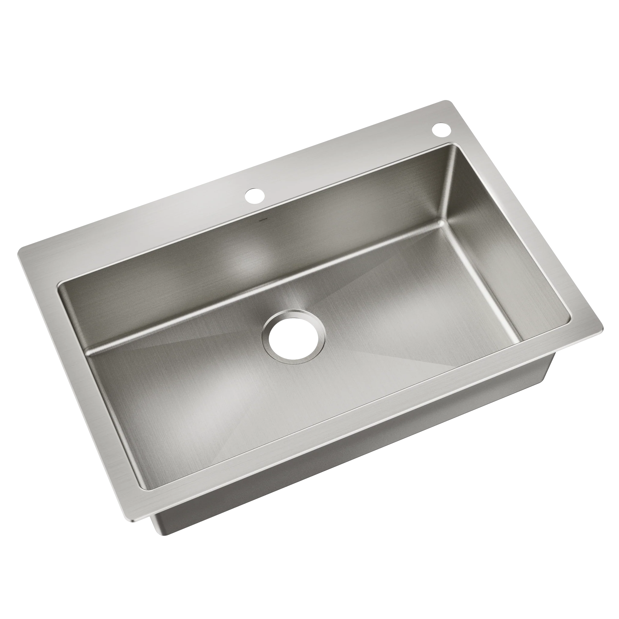33" x 22" Stainless Steel 18 Gauge Single Bowl Dualmount Sink