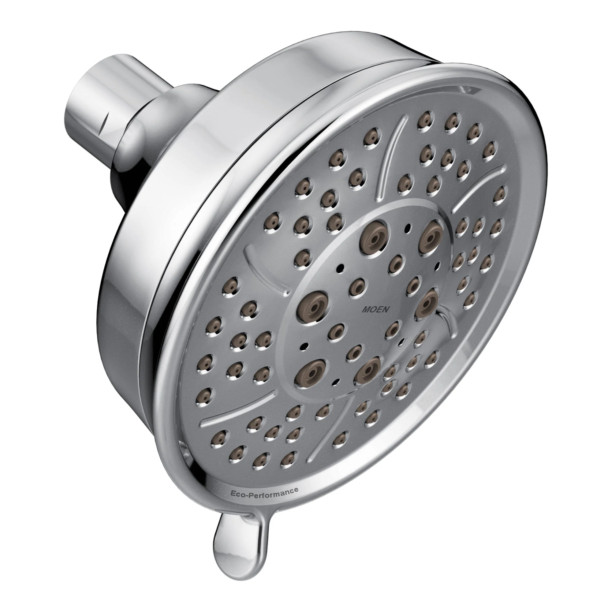 6021-Moen-Four-Function-4-3-8-Diameter-Spray-Head-Eco-Performance-Showerhead-4.webp Moen Four-Function 4 3/8" Diameter Spray Head Eco-Performance Showerhead