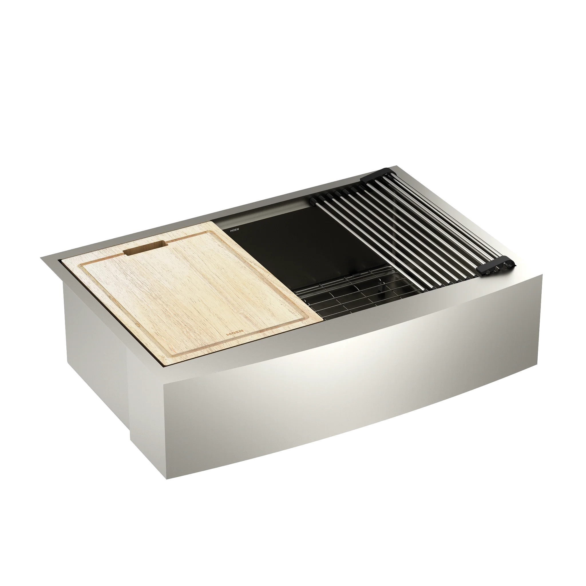 6266-Luxe-Chef-33-Workstation-Undermount-Apron-Front-Single-Bowl-Sink-With-Accessories-7.webp Luxe Chef 33" Workstation Undermount Apron Front Single Bowl Sink With Accessories