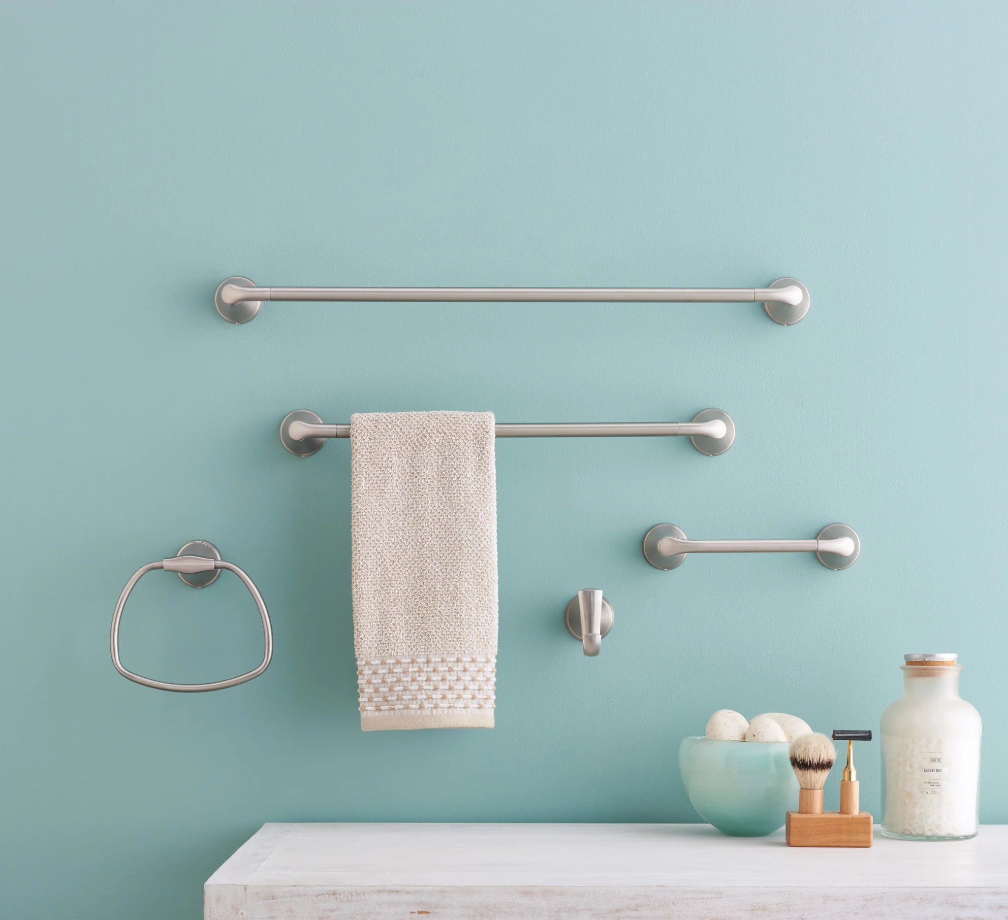 6344-Tiffin-Brushed-nickel-18-Towel-Bar-13.webp Tiffin Brushed nickel 18" Towel Bar