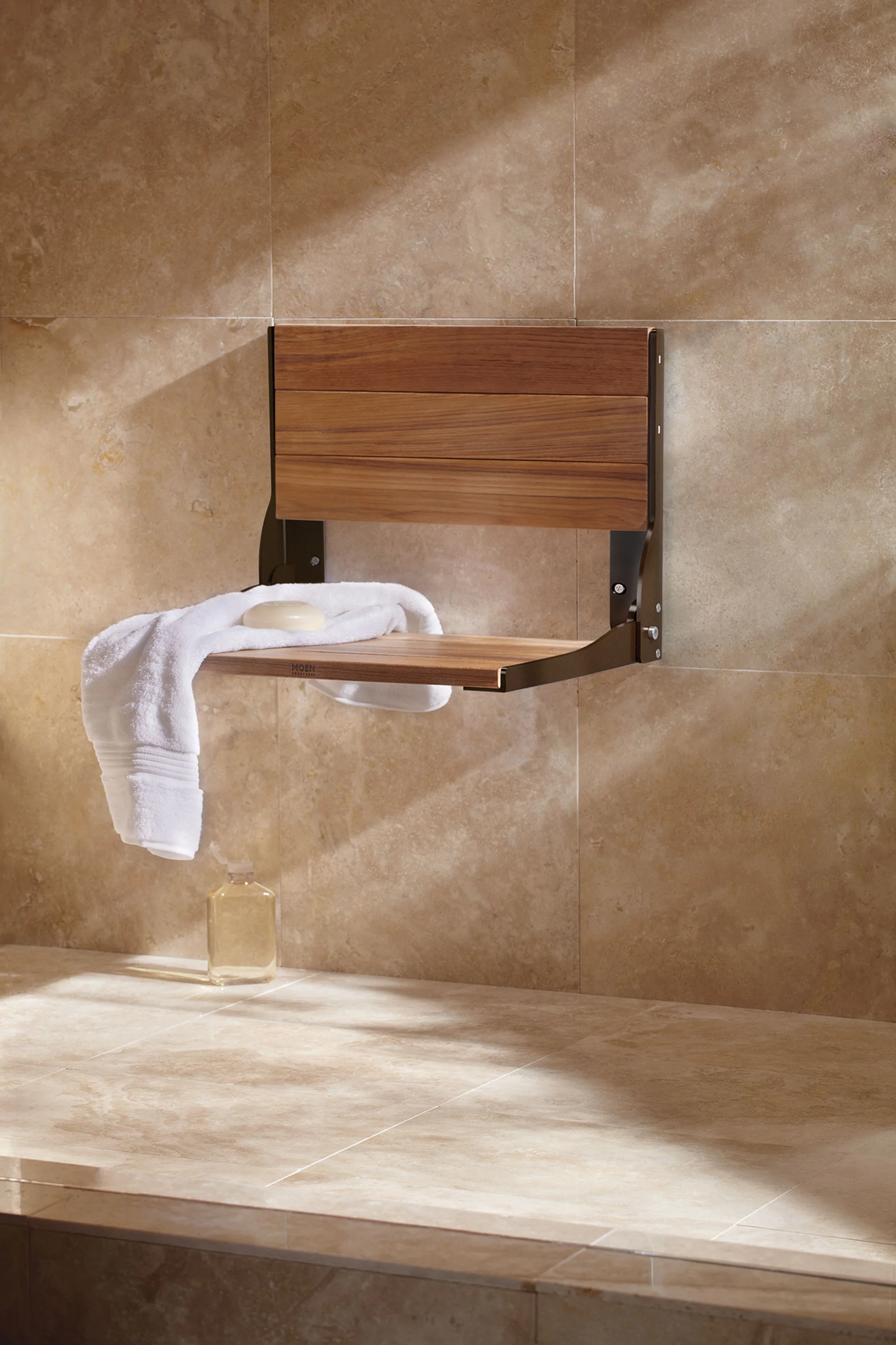 6385-Bath-Safety-Old-world-bronze-and-Teak-Folding-Shower-Seat-3.webp Bath Safety Old world bronze and Teak Folding Shower Seat