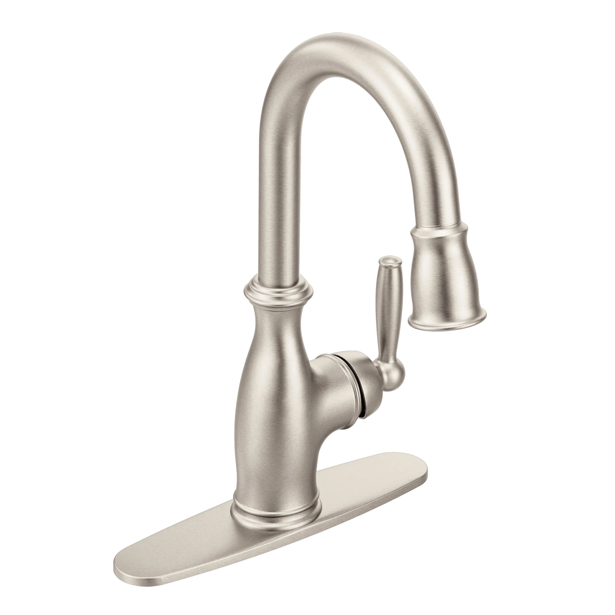 Brantford Chrome One-Handle High Arc Pulldown Bar Faucet