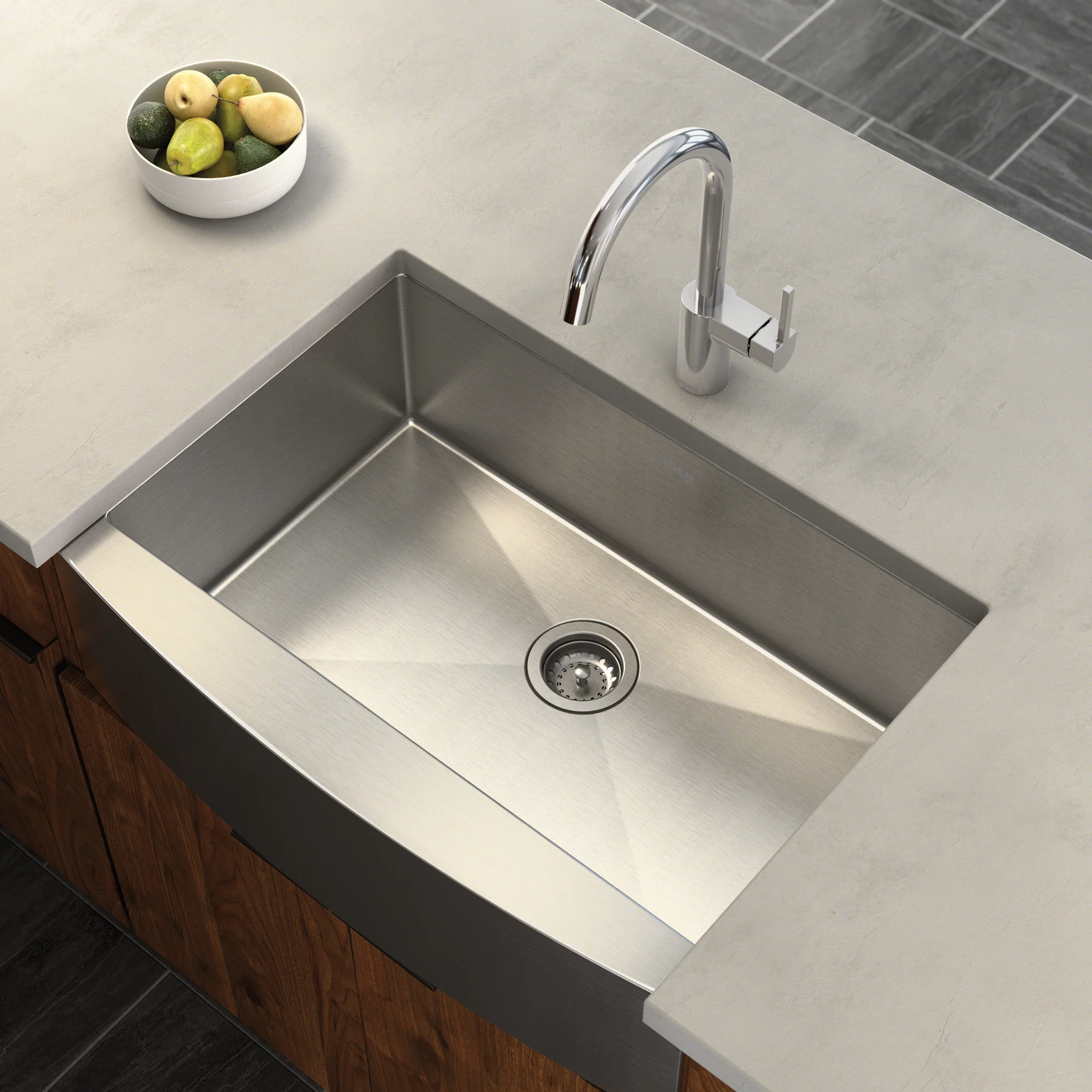 Prep 30" Undermount Apron Front Single Bowl Sink