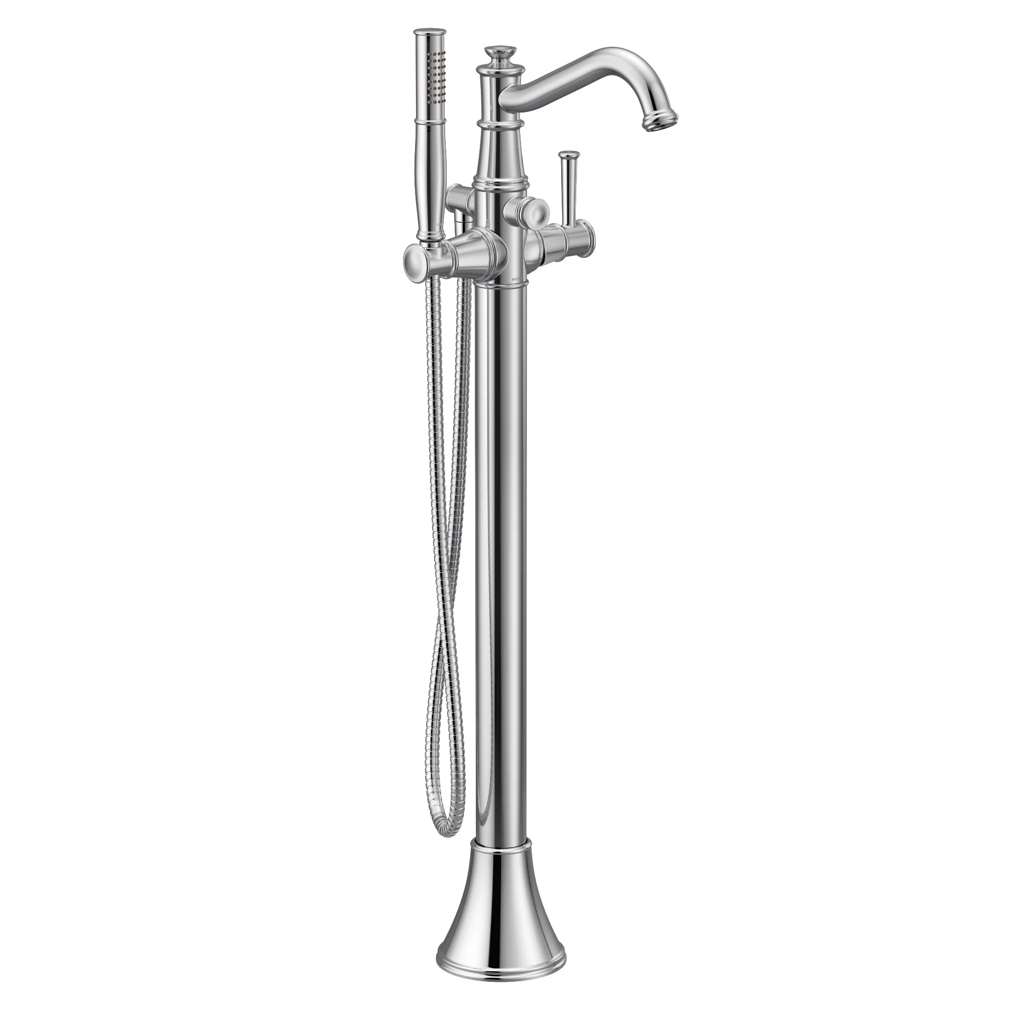 7027-Belfield-Chrome-one-handle-tub-filler-includes-hand-shower-5.webp Belfield Chrome one-handle tub filler includes hand shower