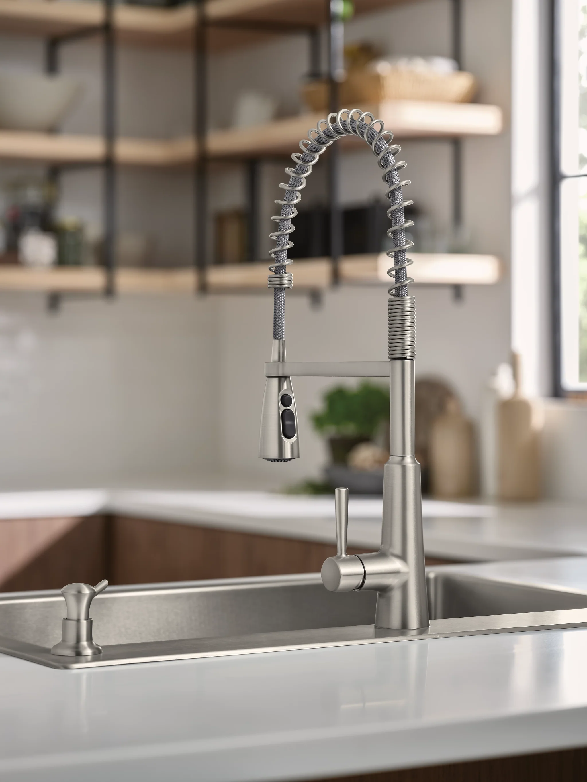 33" x 22" Stainless Steel 18 Gauge Single Bowl Dualmount Sink and Faucet Combination