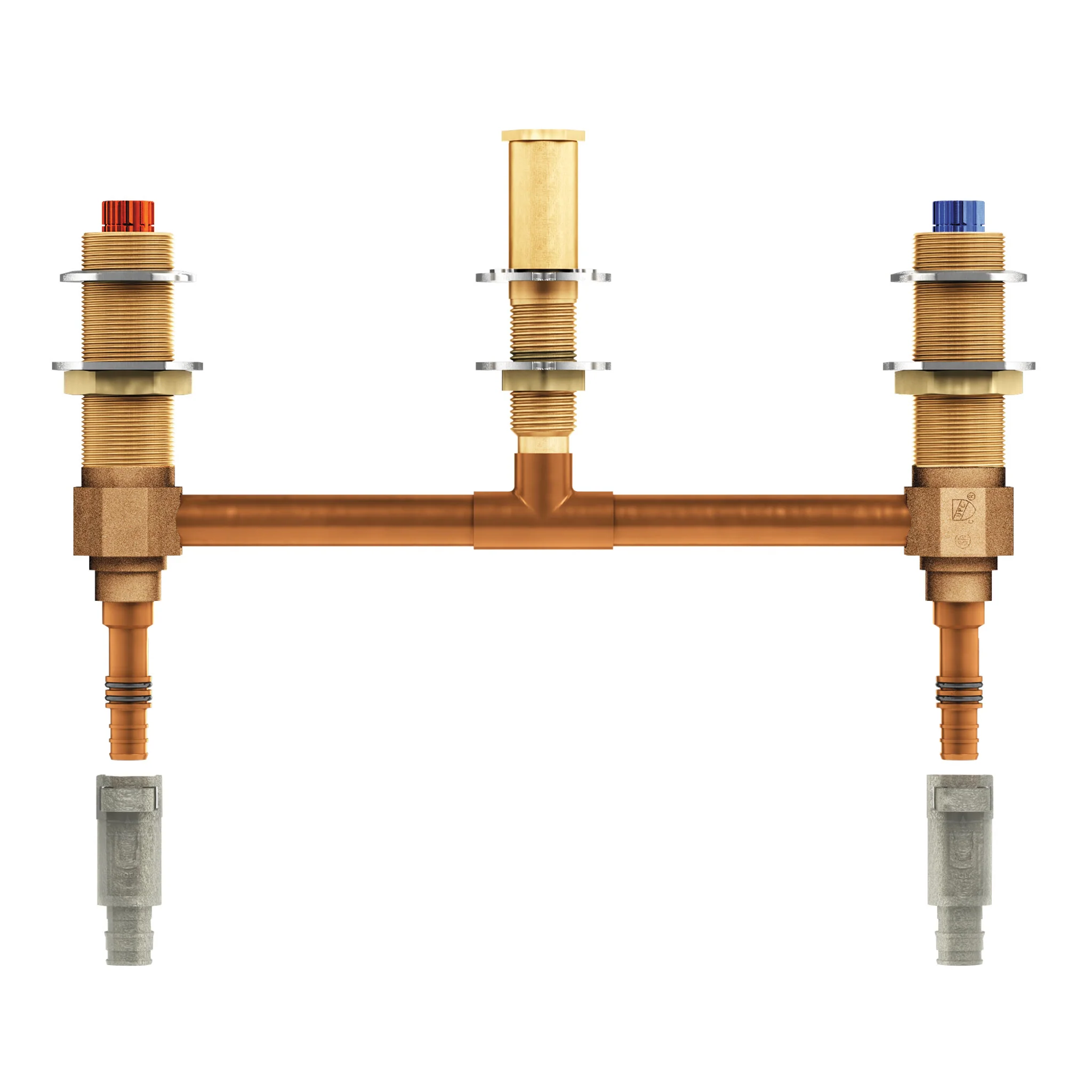 7105-M-pact-Two-Handle-Roman-Tub-Valve-10-Centers-1-2-Pex-With-1-2-Cold-Expansion-Pex-Adapters-2.webp M-pact Two Handle Roman Tub Valve 10" Centers 1/2" Pex With 1/2" Cold Expansion Pex Adapters